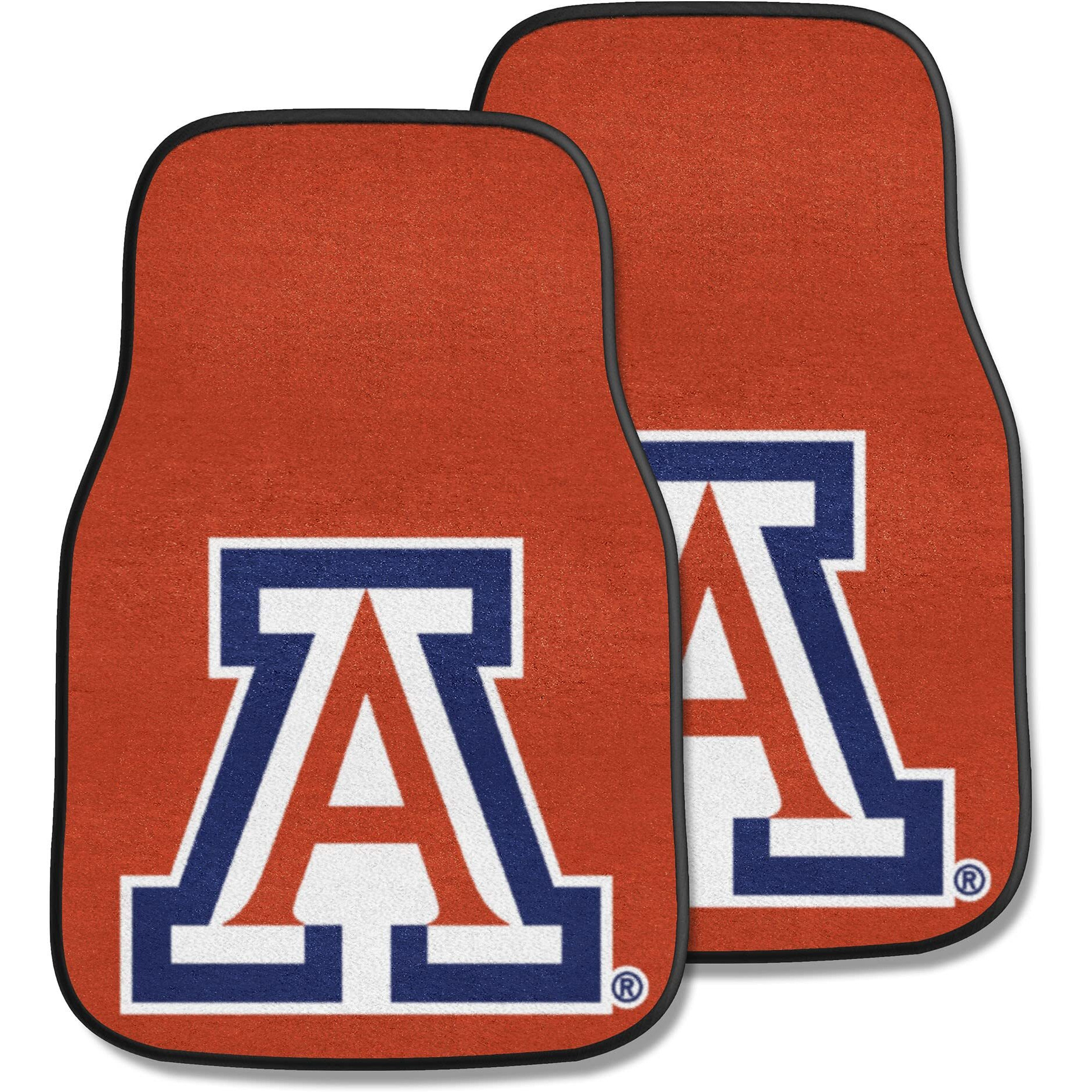 FANMATS Sports Team Logo Arizona 2-Piece Carpeted Car Mats 18 x27