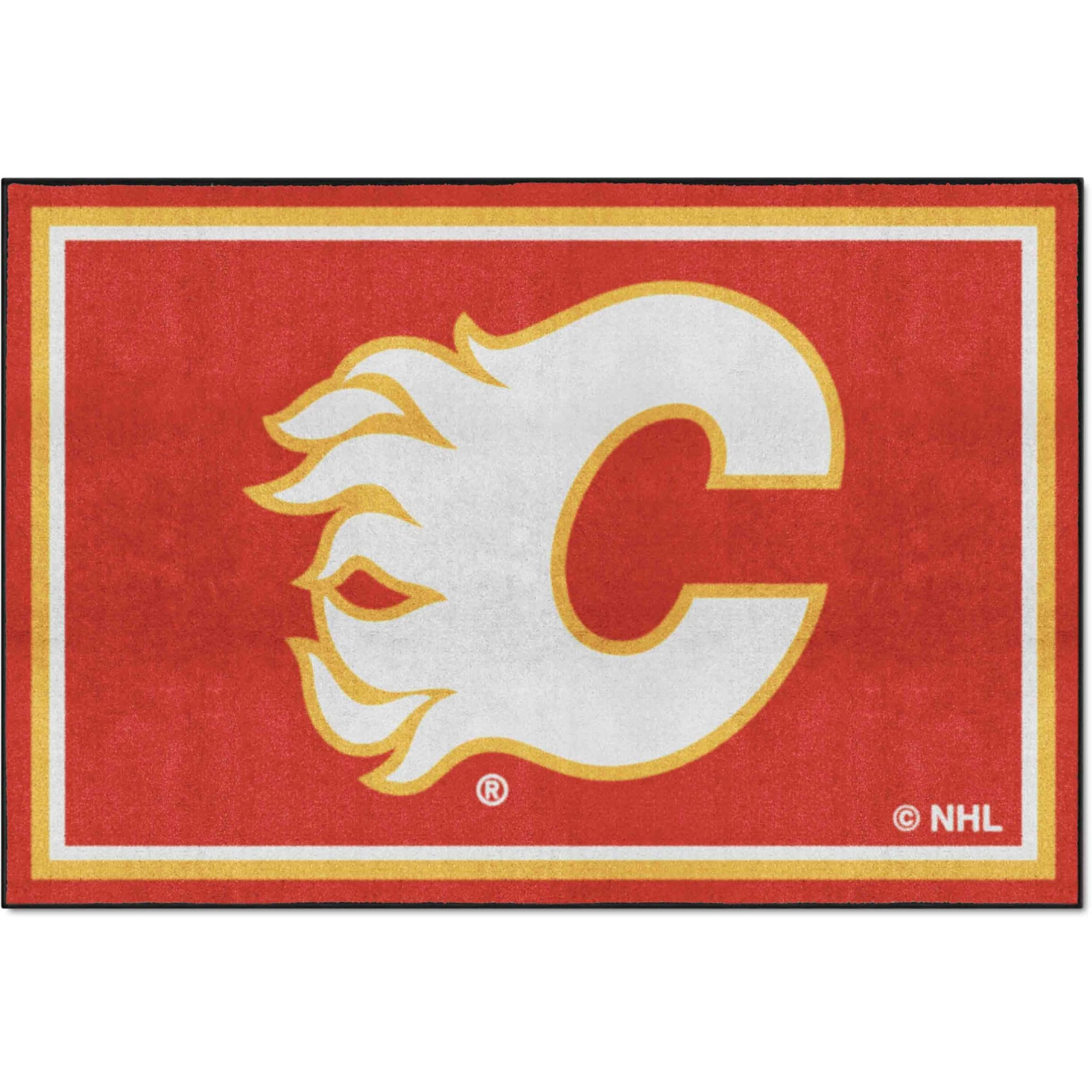 Fanmats 10611 NHL Calgary Flames Nylon Rug