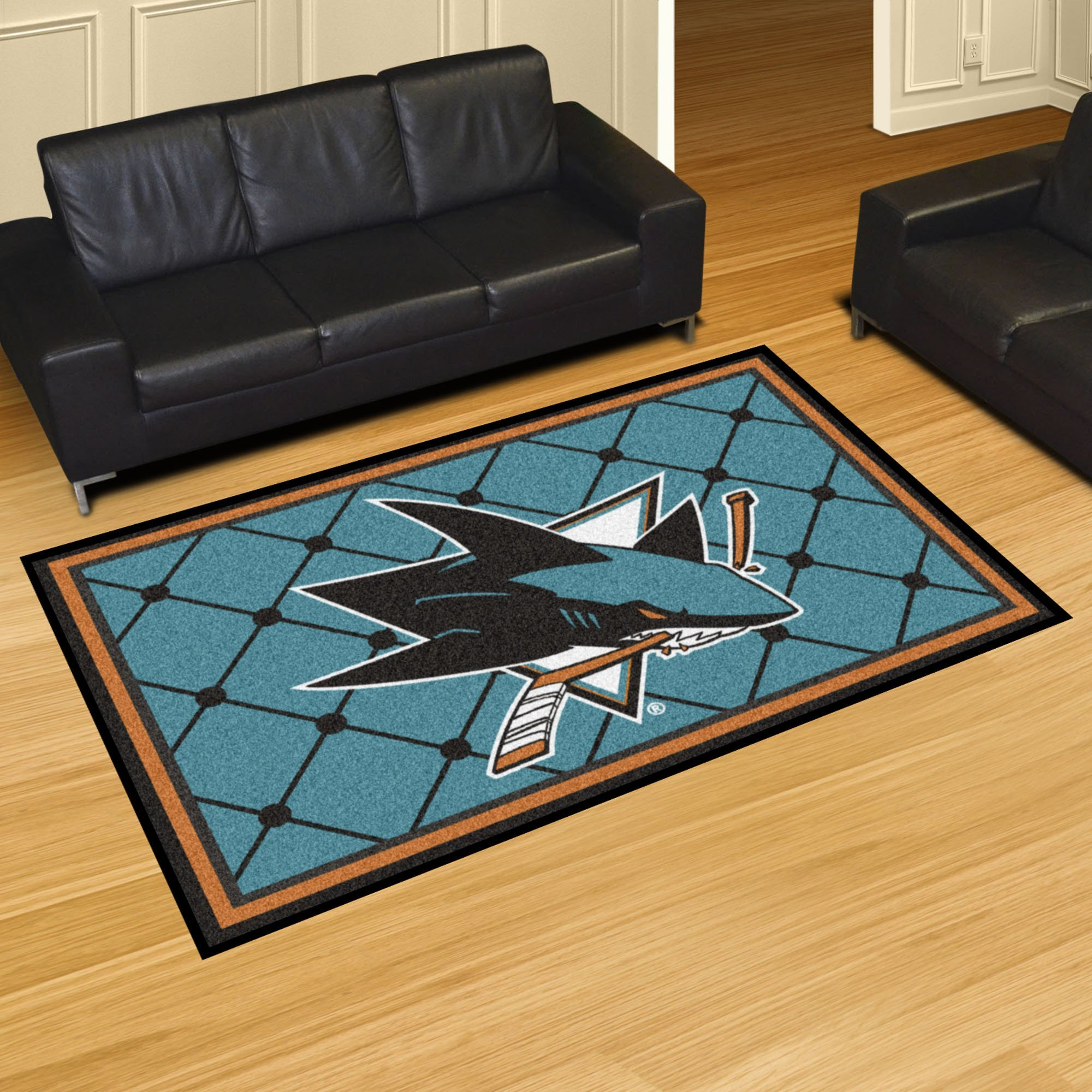 Fanmats 10677 NHL San Jose Sharks Nylon Rug