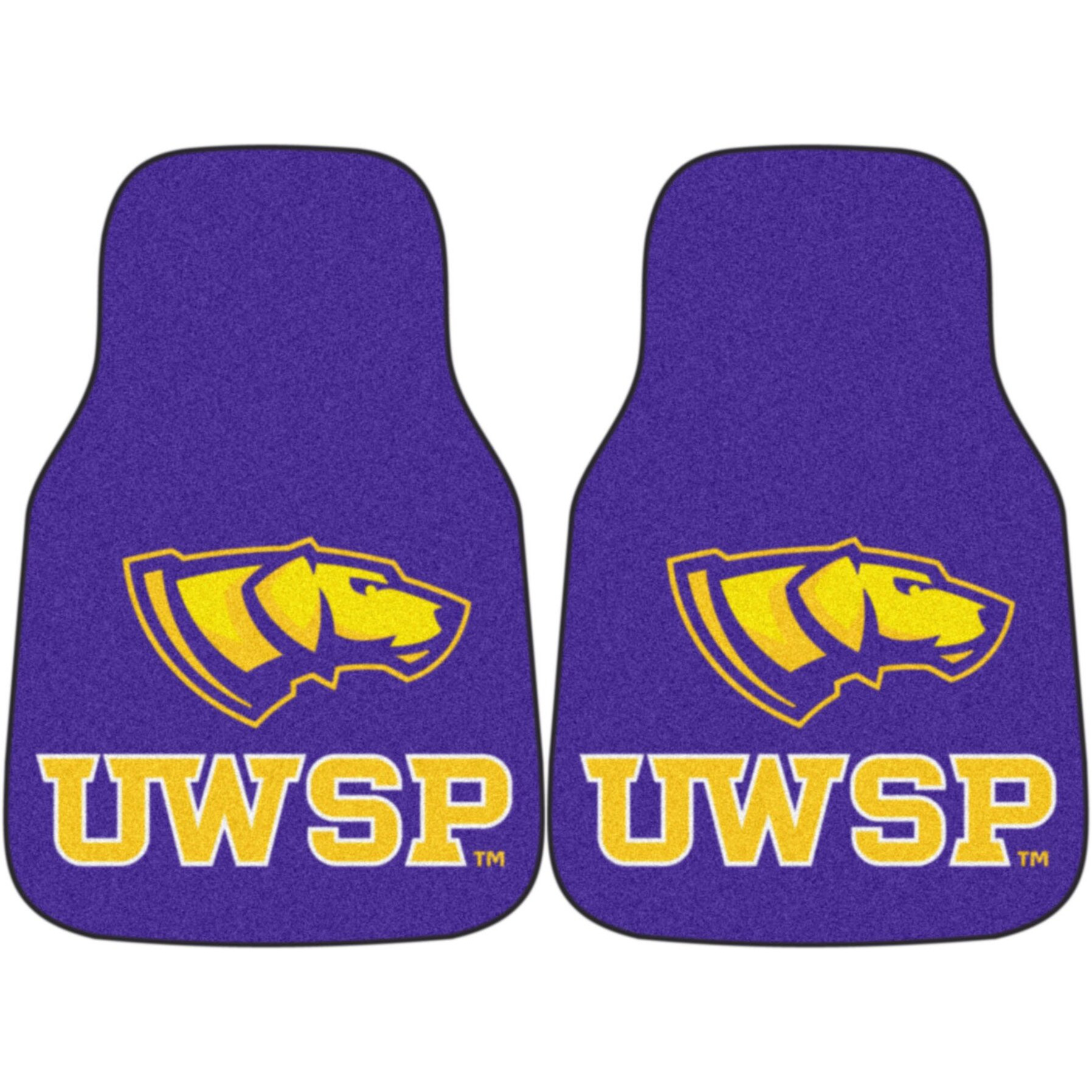 Fanmats University of Wisconsin-Stevens Point 2-pc Carpet Car Mat Set/17 x27