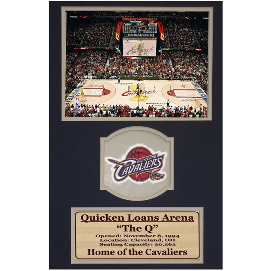 Encore Select 192-29 NBA Cleveland Cavaliers Framed Sports Memorabilia with Commemorative Patch and Custom Statistic Plaque, 12-Inch by 18-Inch