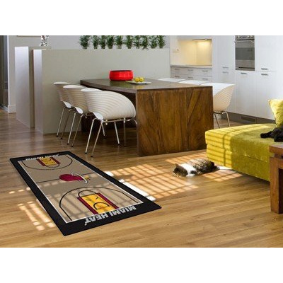 NBA - Miami Heat Court Runner Rug - 30in. x 54in.