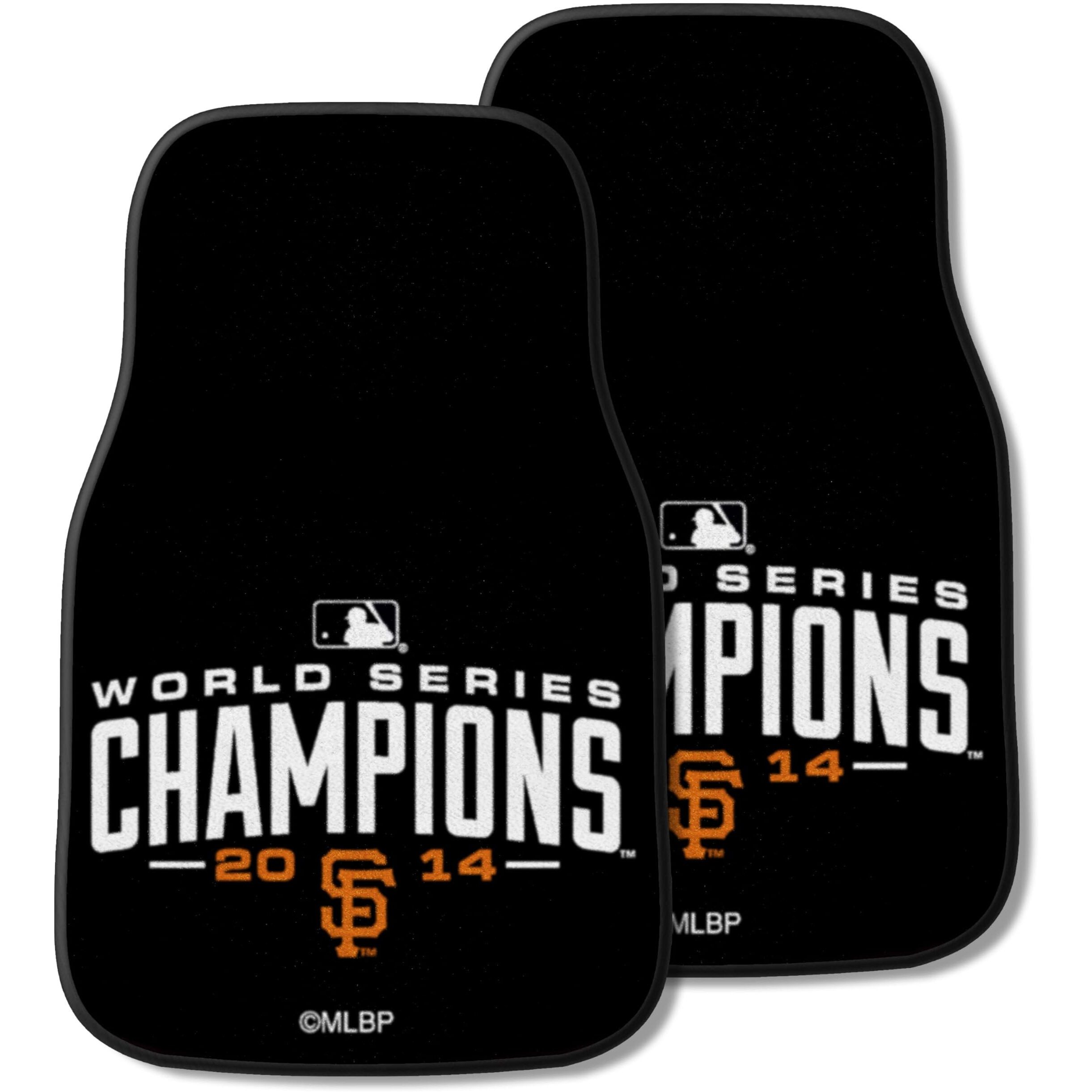 FANMATS 17367 Giants 2014 World Series Champions Carpeted Car Mat - 2 Piece