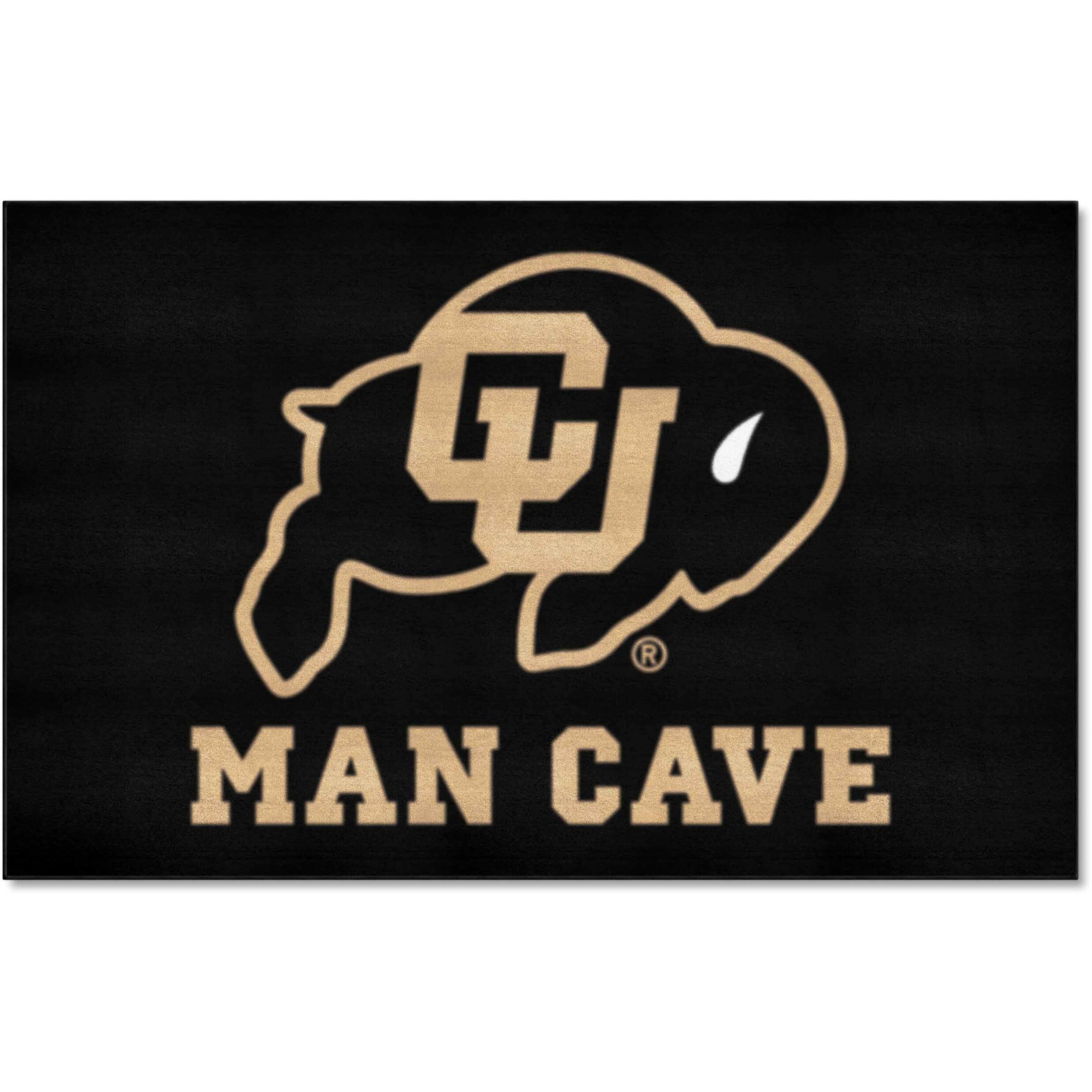 FANMATS 17296 Colorado Buffaloes Man Cave UltiMat Rug - 5ft. x 8ft. | Sports Fan Area Rug, Home Decor Rug and Tailgating Mat