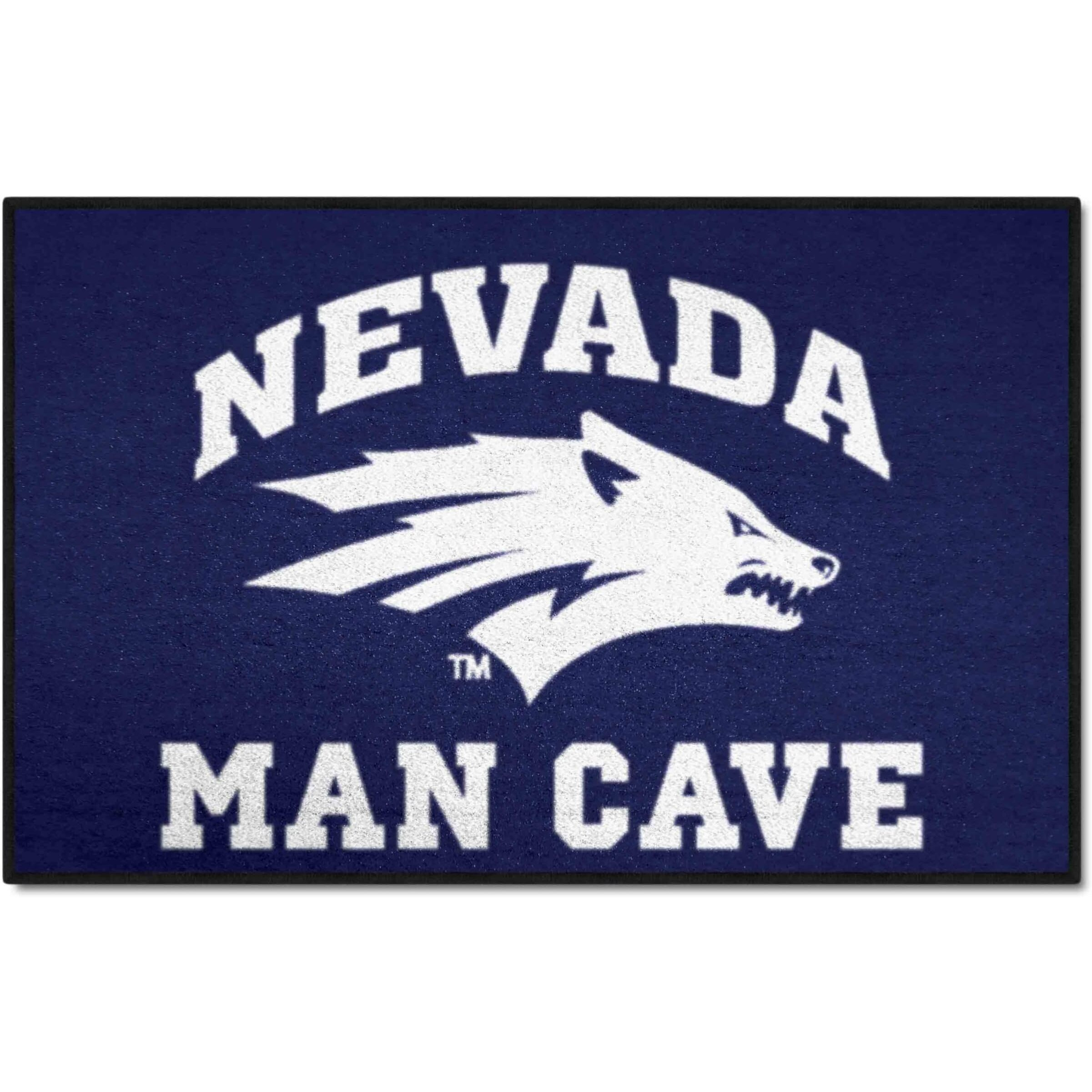 FANMATS 17309 NCAA - Nevada Wolfpack Man Cave Starter Mat Accent Rug - 19in. x 30in. | Sports Fan Home Decor Rug and Tailgating Mat