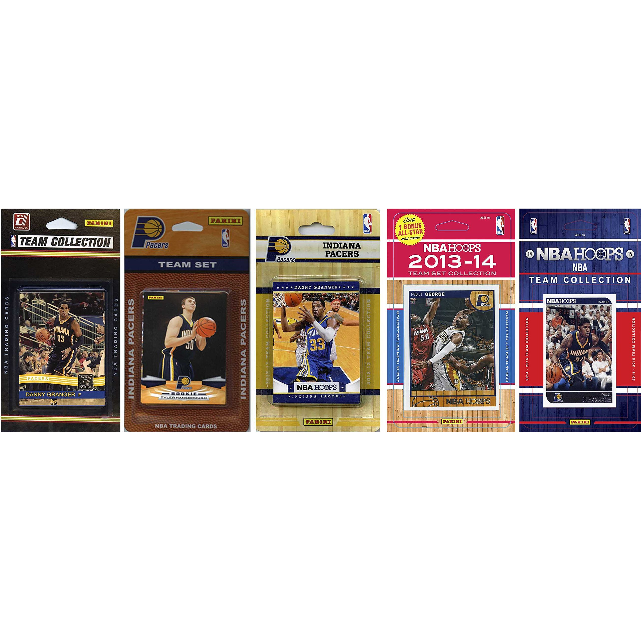 NBA Indiana Pacers 5 Different Licensed Trading Card Team Sets, Brown, One Size