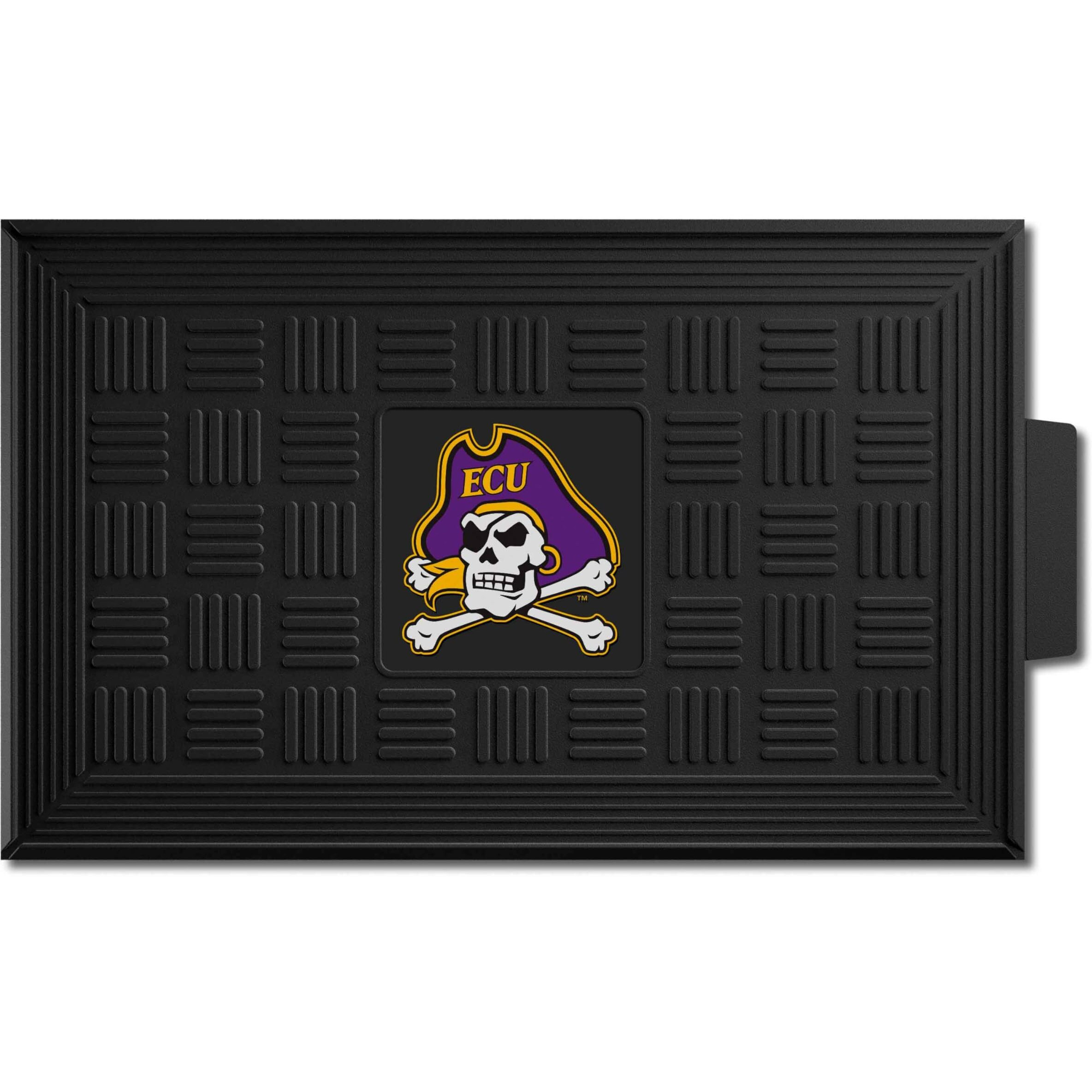 FANMATS unisex Medallion Door Mat, Black, 19.5 x 31.25 US