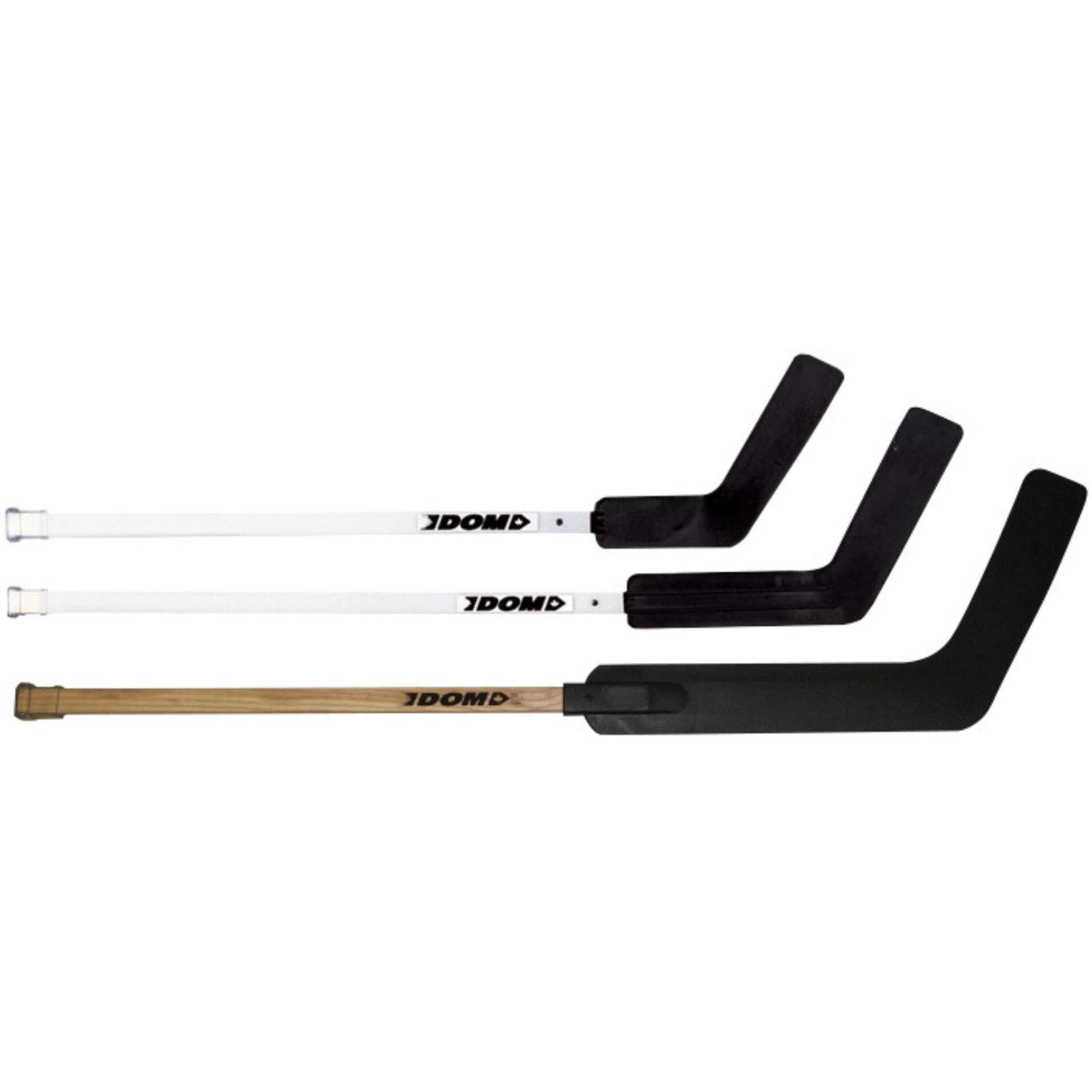 DOM Goalie Stick with Wood Shaft, 46 Inches