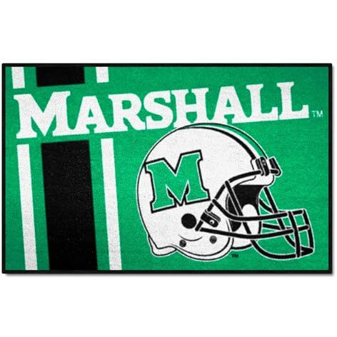 FANMATS 18755 Marshall Thundering Herd Starter Mat Accent Rug - 19in. x 30in. | Sports Fan Home Decor Rug and Tailgating Mat Uniform Design