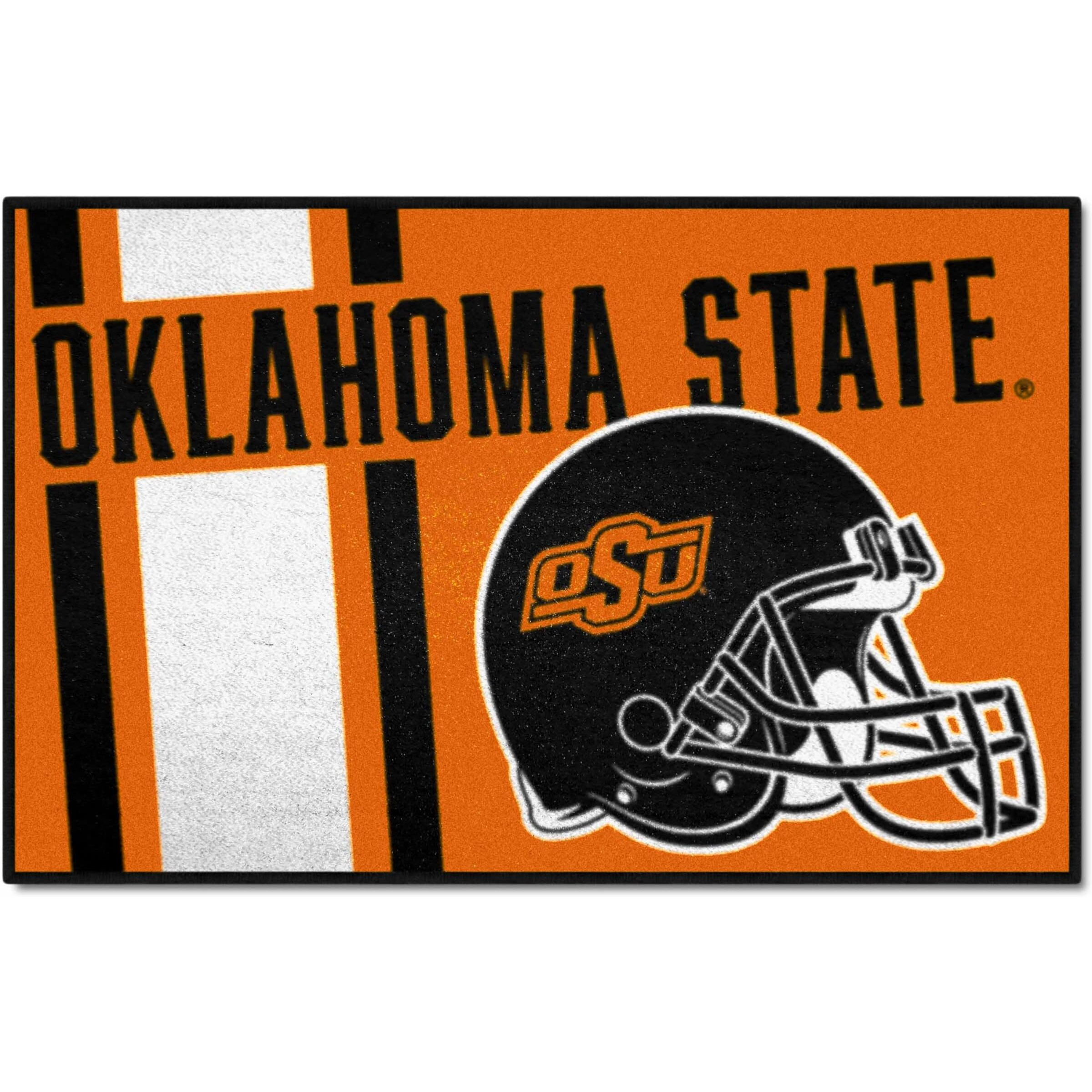 FANMATS 18769 Oklahoma State Cowboys Starter Mat Accent Rug - 19in. x 30in. | Sports Fan Home Decor Rug and Tailgating Mat Uniform Design