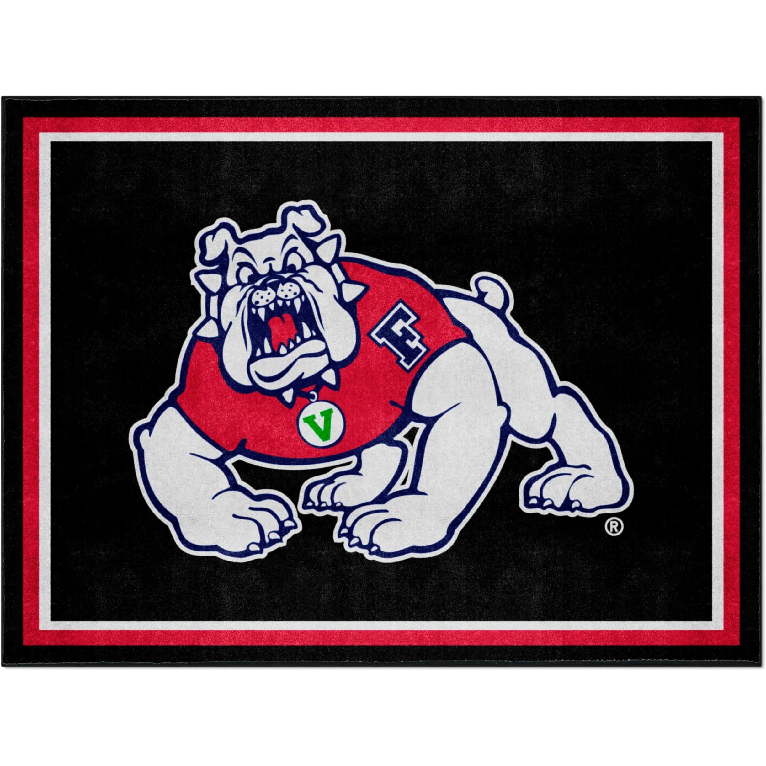 FANMATS 17405 Fresno State Rug, Team Color, 87  x 117