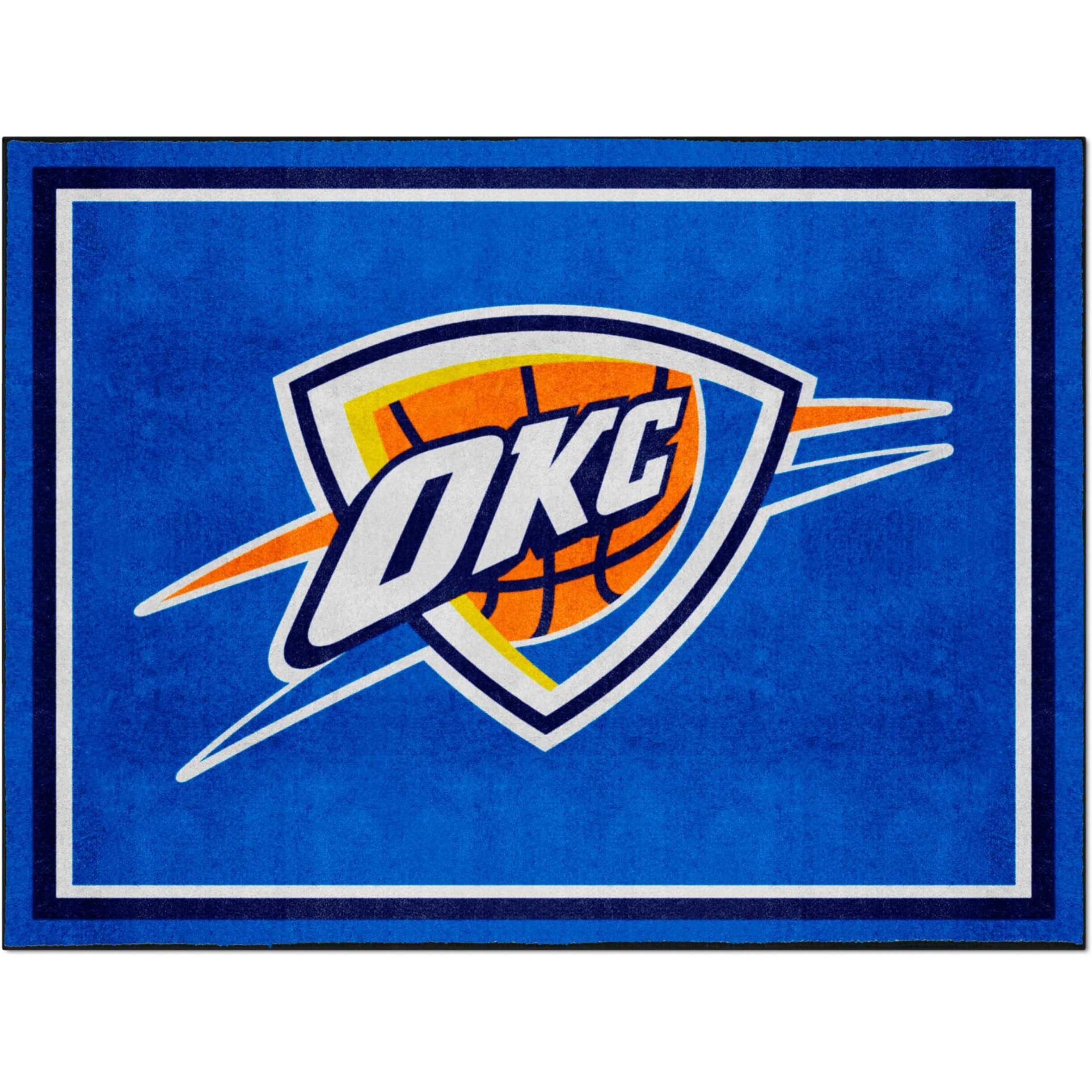 FANMATS 17462 NBA Oklahoma City Thunder Rug, 87  x 117 , Team Color