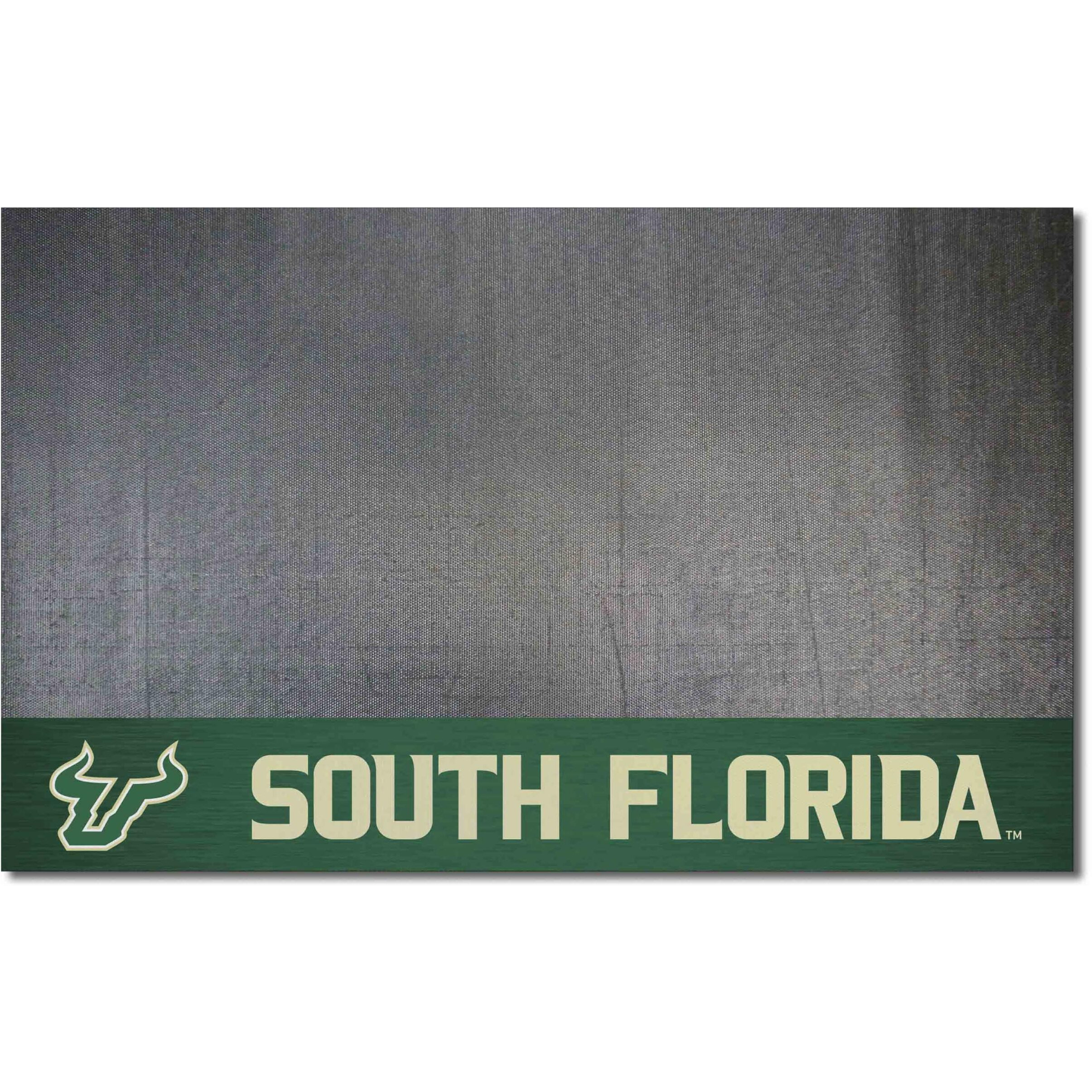 FANMATS 21632 South Florida Bulls Vinyl Grill Mat - 26in. x 42in. - Deck Patio Protective Mat | Oil, flame, and UV resistant