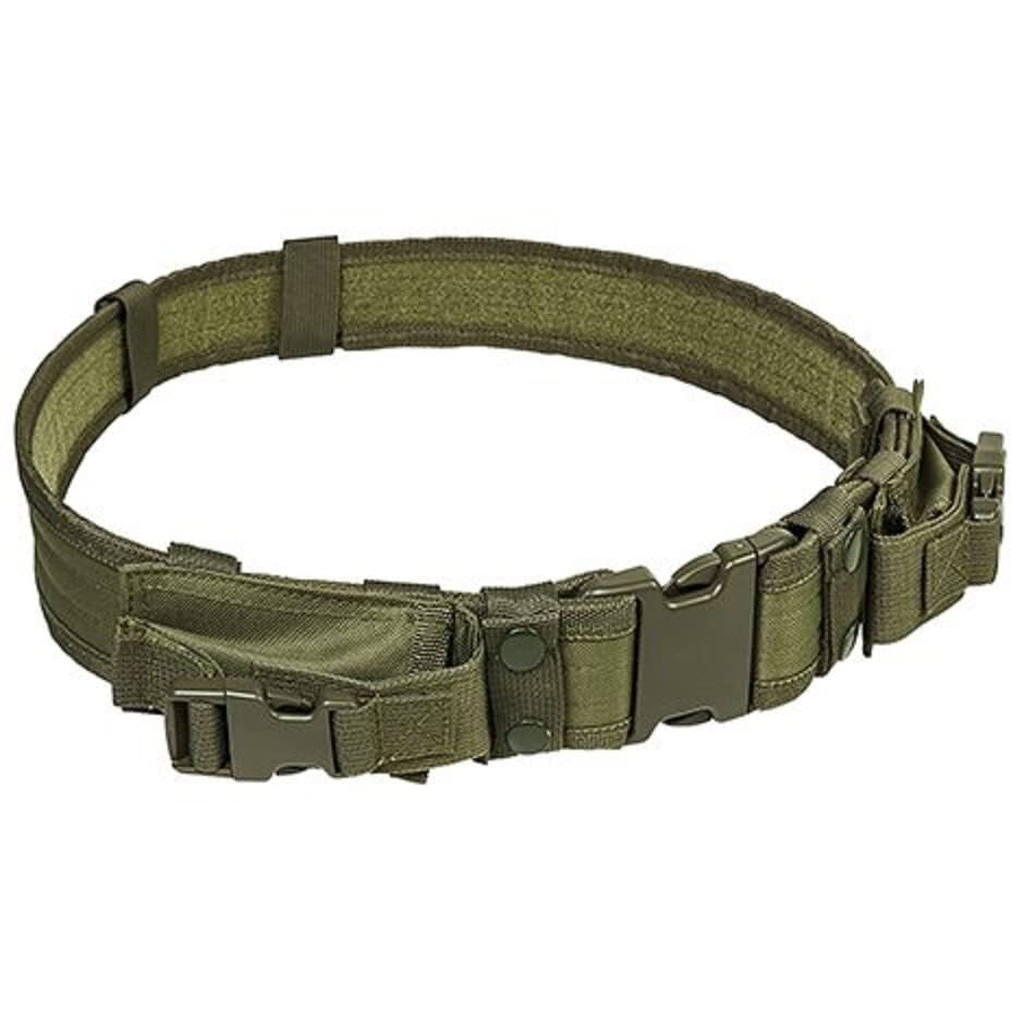 NcSTAR CVBLT2978G Vism Tactical Belt with Two Pouches, Green