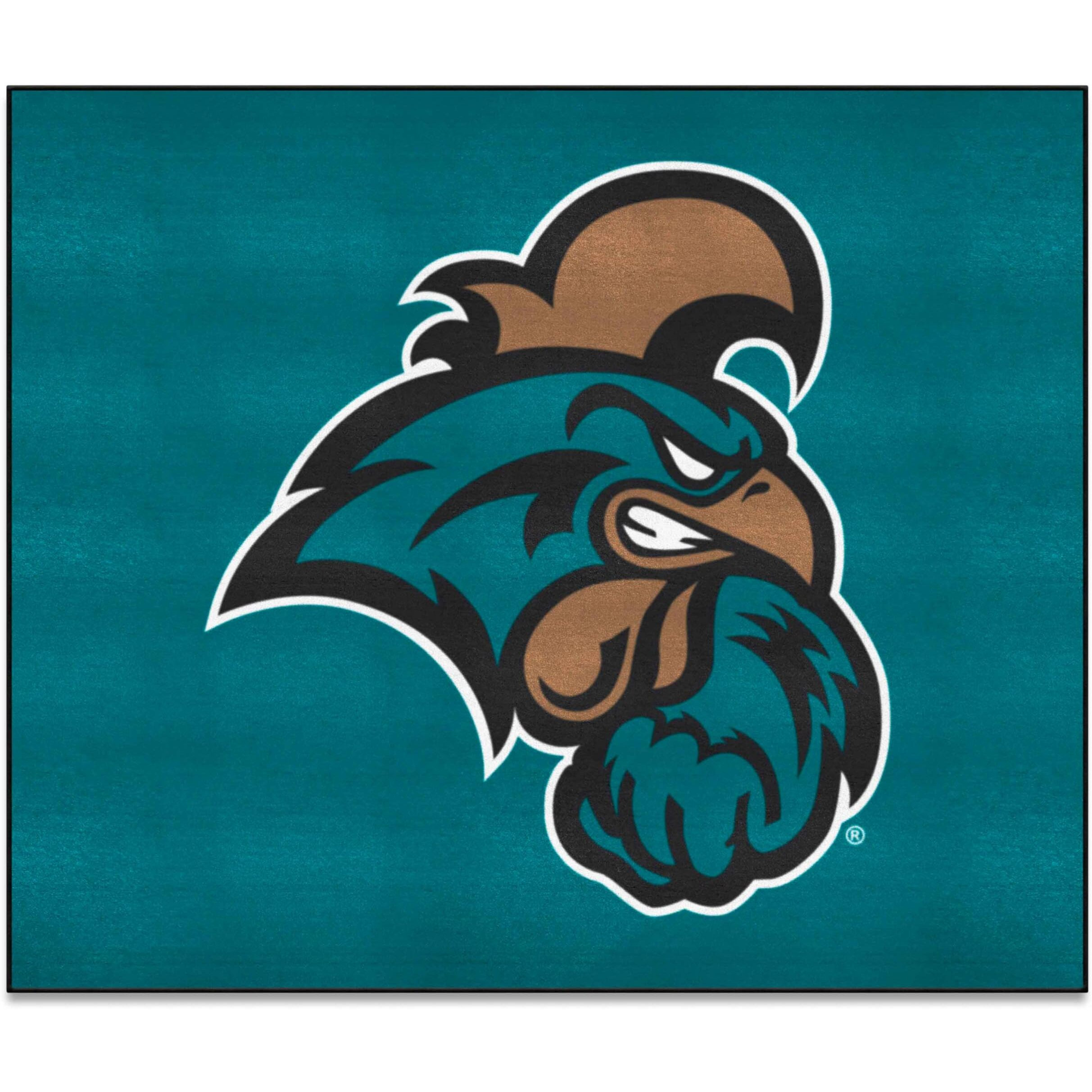 FANMATS 3695 Coastal Carolina Chanticleers Tailgater Rug - 5ft. x 6ft. Sports Fan Area Rug, Home Decor Rug and Tailgating Mat