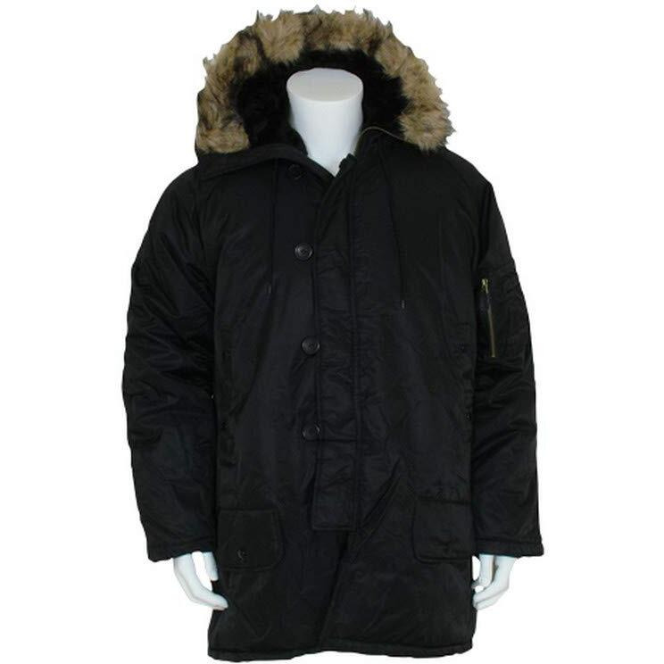 Fox Outdoor 63-11BL3BLACKXXXL Gi Style N-3B Parka - Black - XXXL