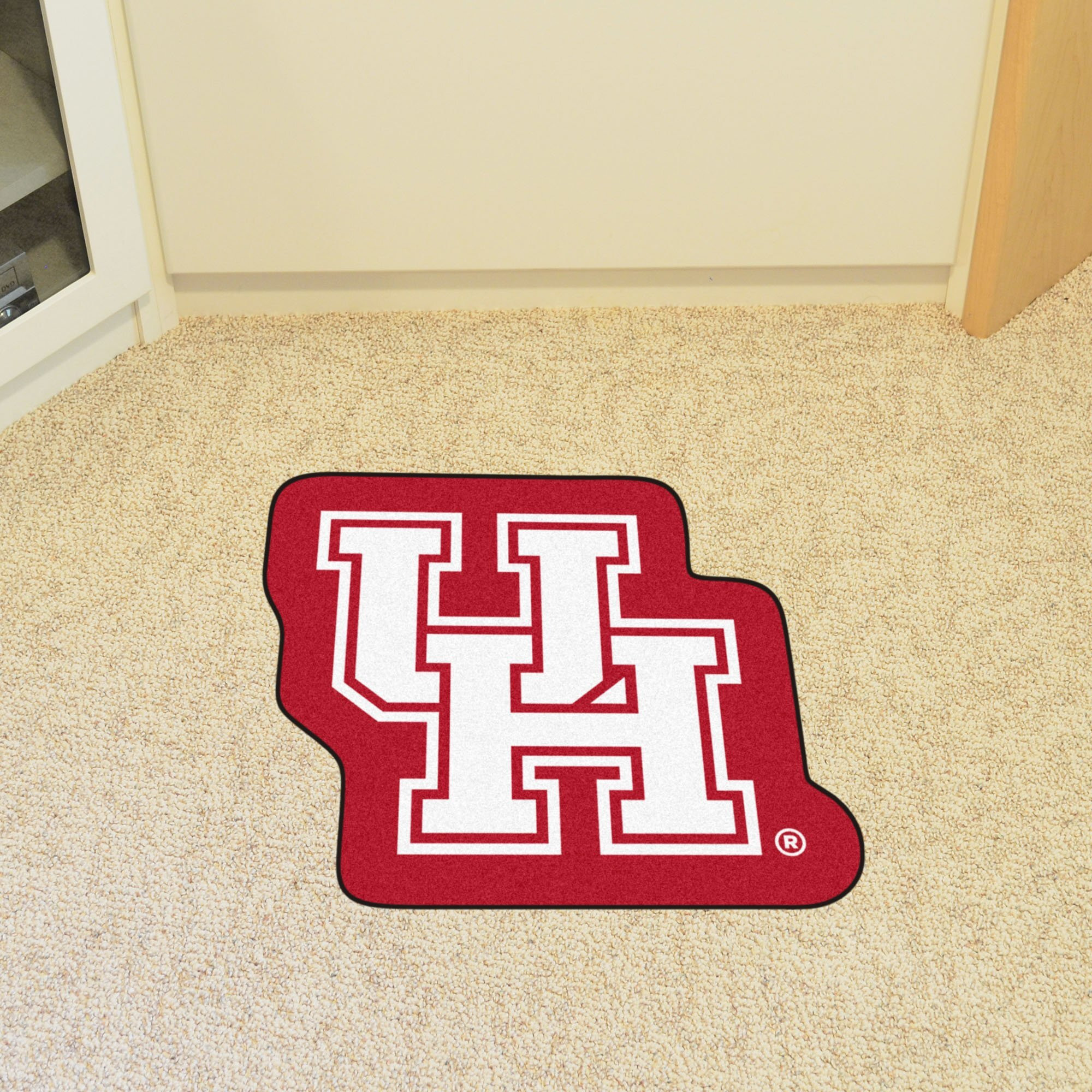 FANMATS NCAA Houston Cougars University of Houstonmascot Mat, Team Color, One Size