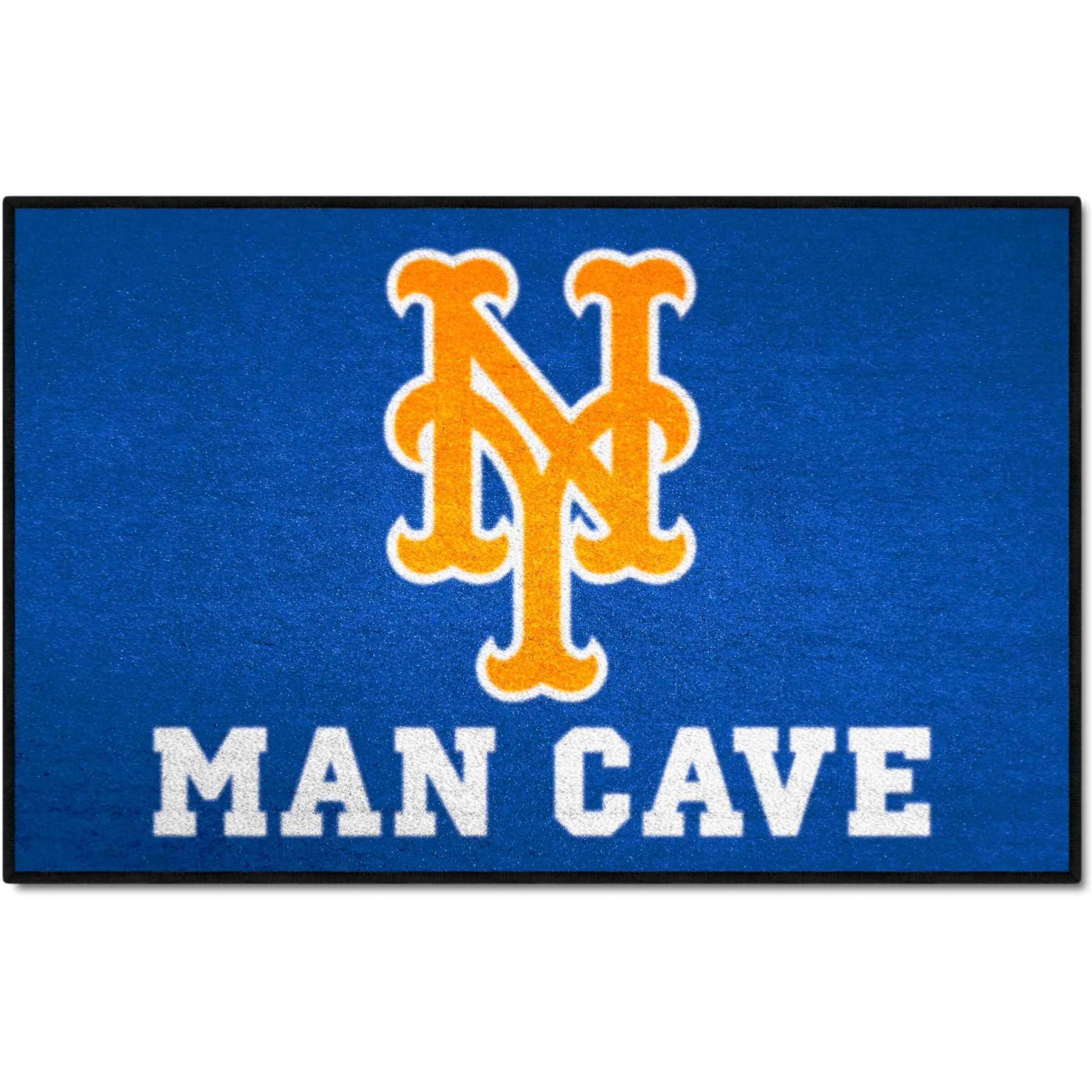 FANMATS 22439 MLB - New York Mets Man Cave Starter Rug 19 x30