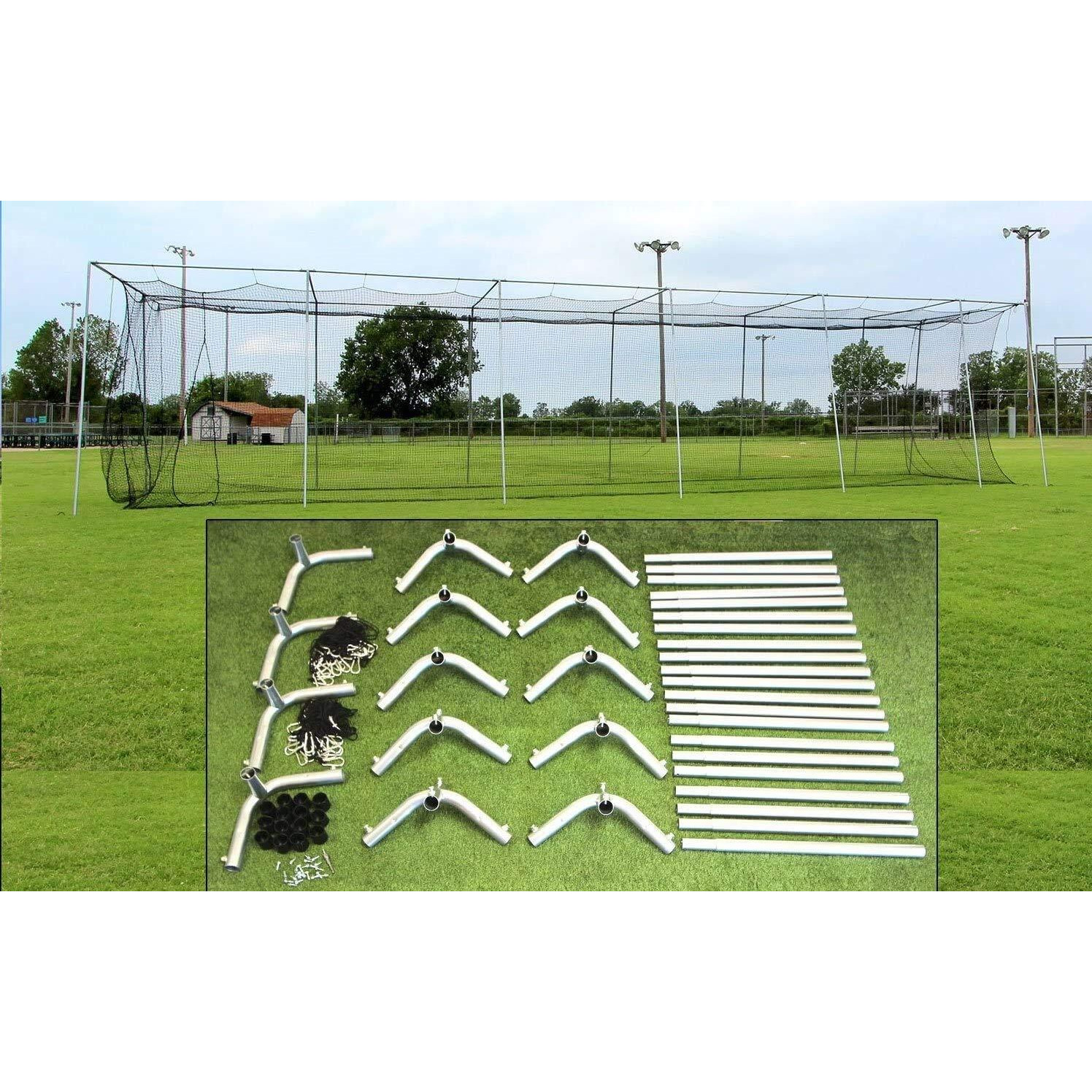 Cimarron Sports Outdoor Practice 55x12x1224 Batting Cage & Frame Corners