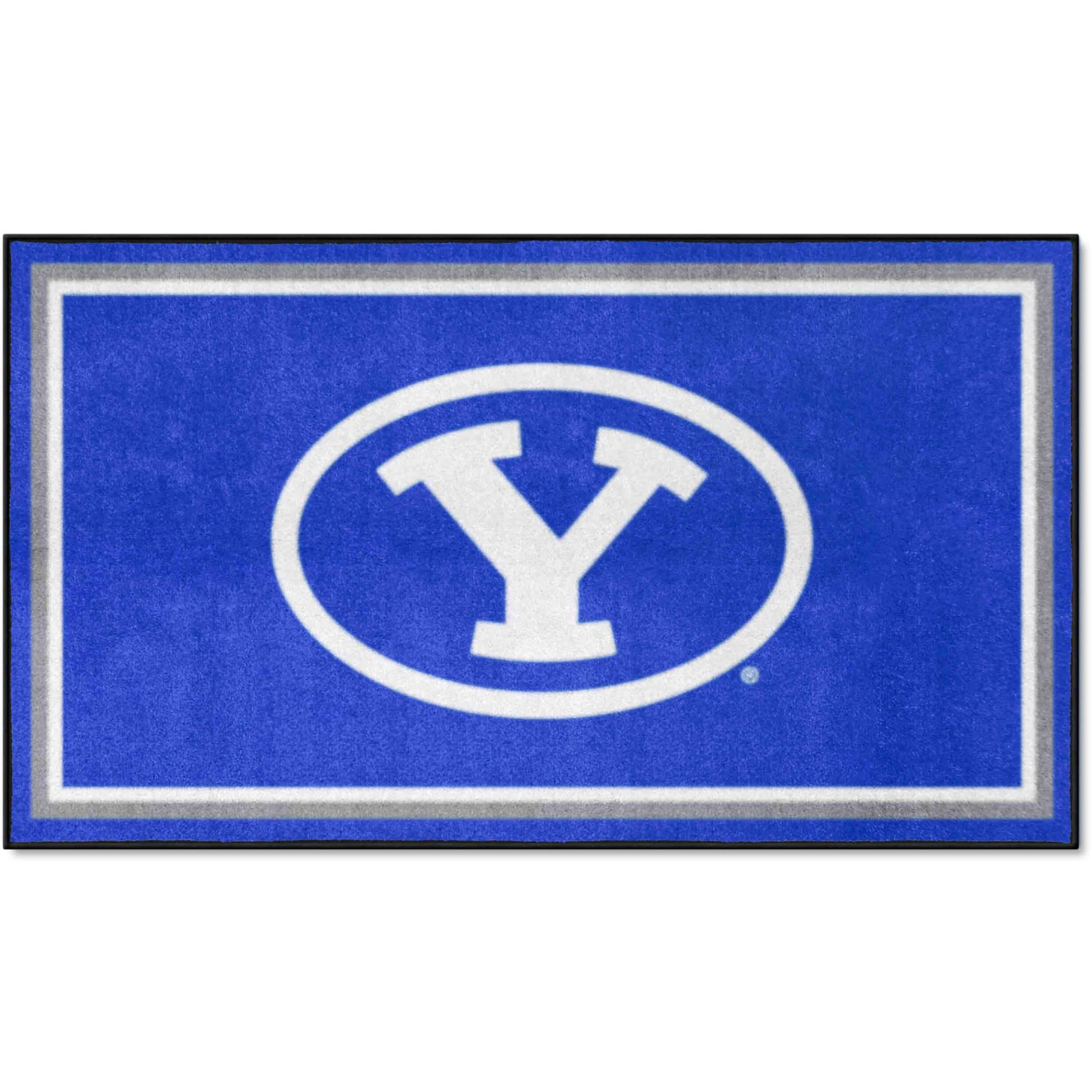 FANMATS 19736 NCAA BYU Cougars 3ft. x 5ft. Plush Area Rug | Sports Fan Area Rug, Home Decor Rug and Tailgating Mat