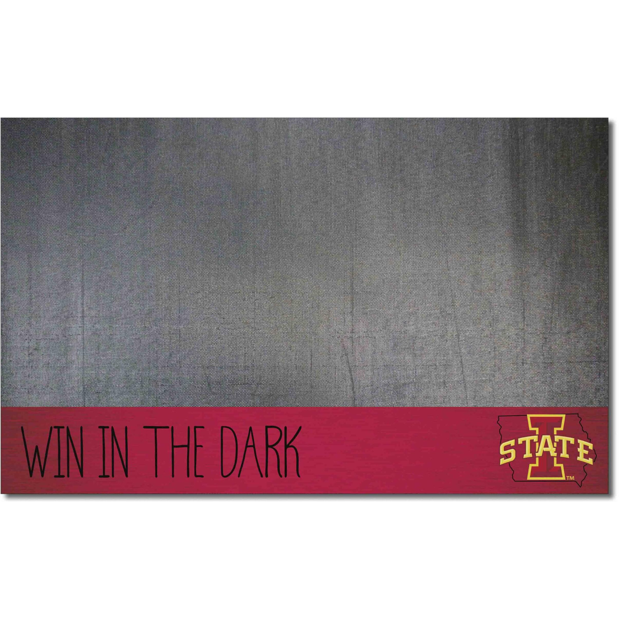 FANMATS 21123 Ioa State Cyclones Southern Style Vinyl Grill Mat - 26in. x 42in. - Deck Patio Protective Mat | Oil, flame, and UV resistant