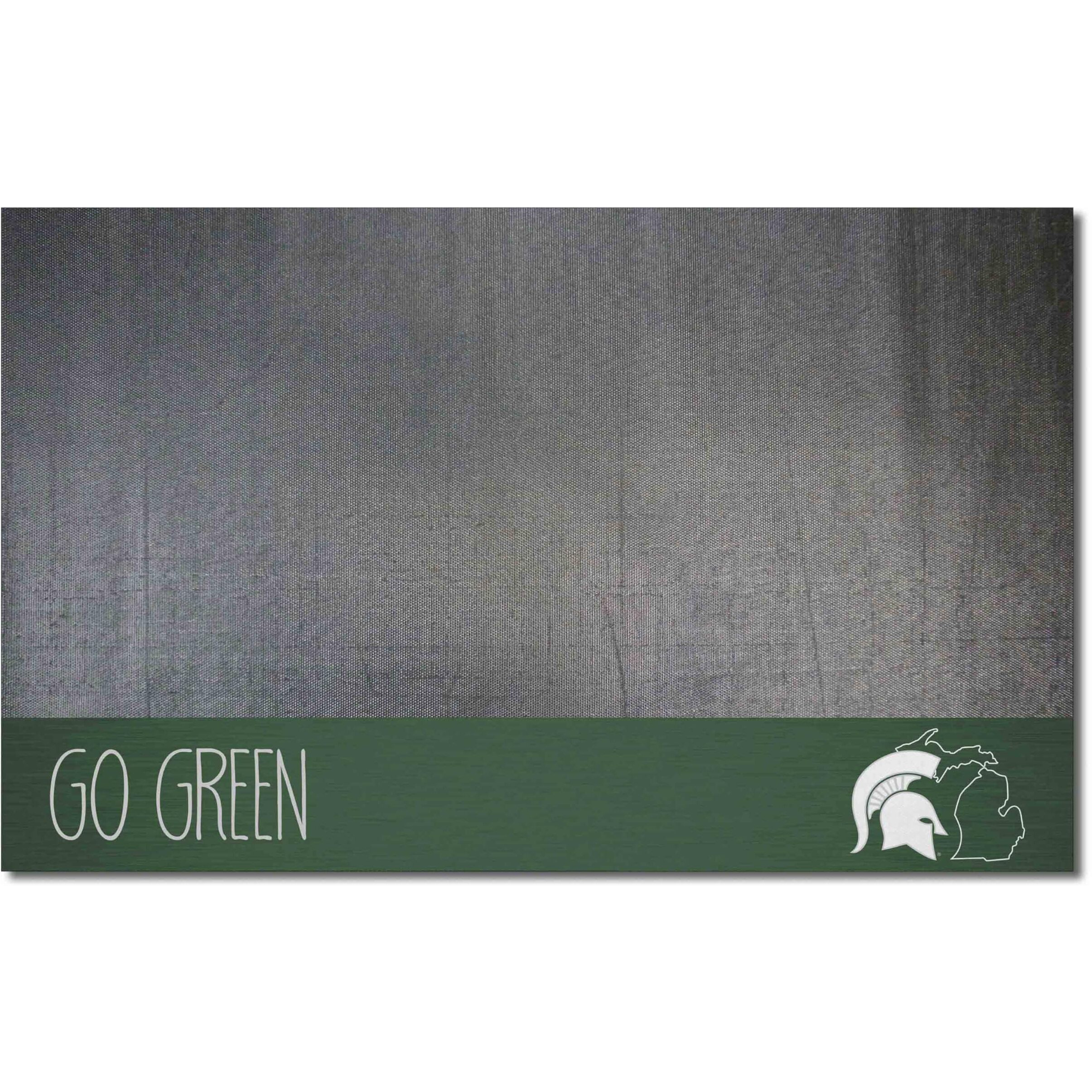 FANMATS 21153 Michigan State Spartans Southern Style Vinyl Grill Mat - 26in. x 42in. - Deck Patio Protective Mat | Oil, flame, and UV resistant