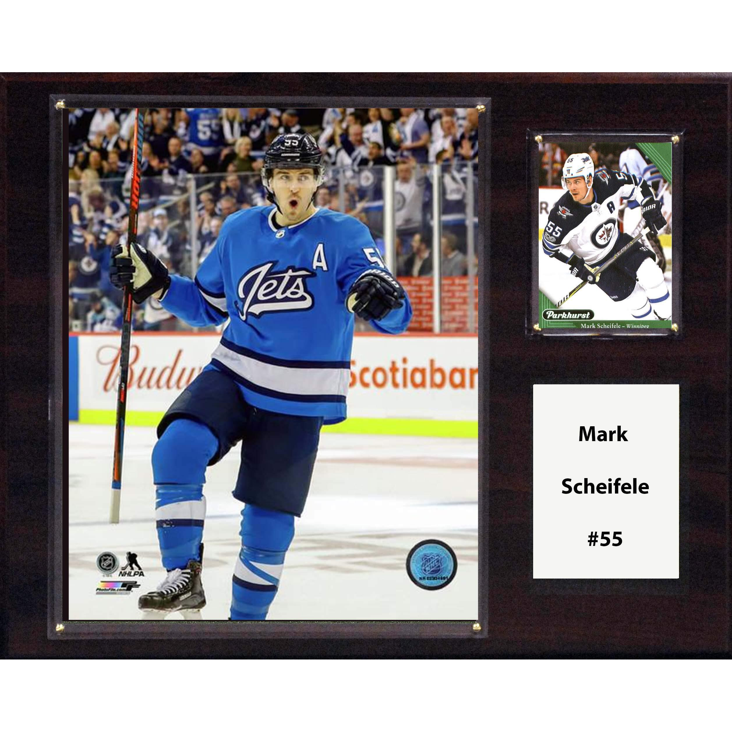 C&I Collectables NHL Winnipeg Jets Mens 1215SCHEIFELENHL 12 x15  Mark Scheifele Winnipeg Jets Player Plaque, Brown, N/A