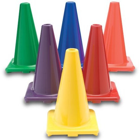 Sport Supply Group Color My Class 12 Inch Game Cones Set of 6