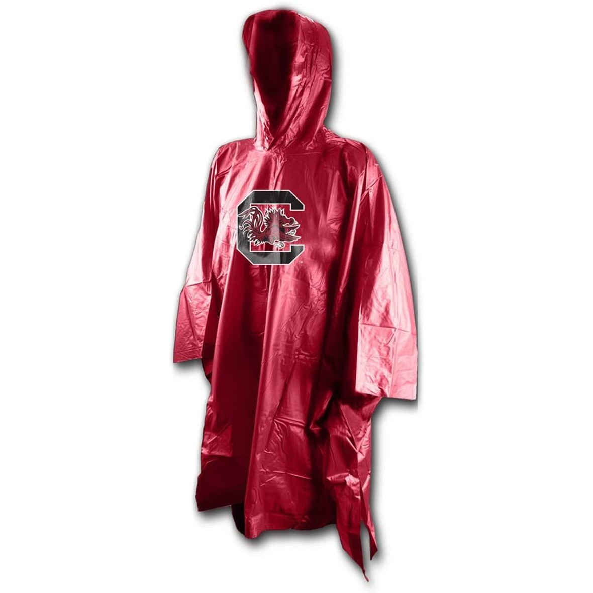 NCAA South Carolina Fighting Gamecocks Rain Poncho, Team Colors, One Size