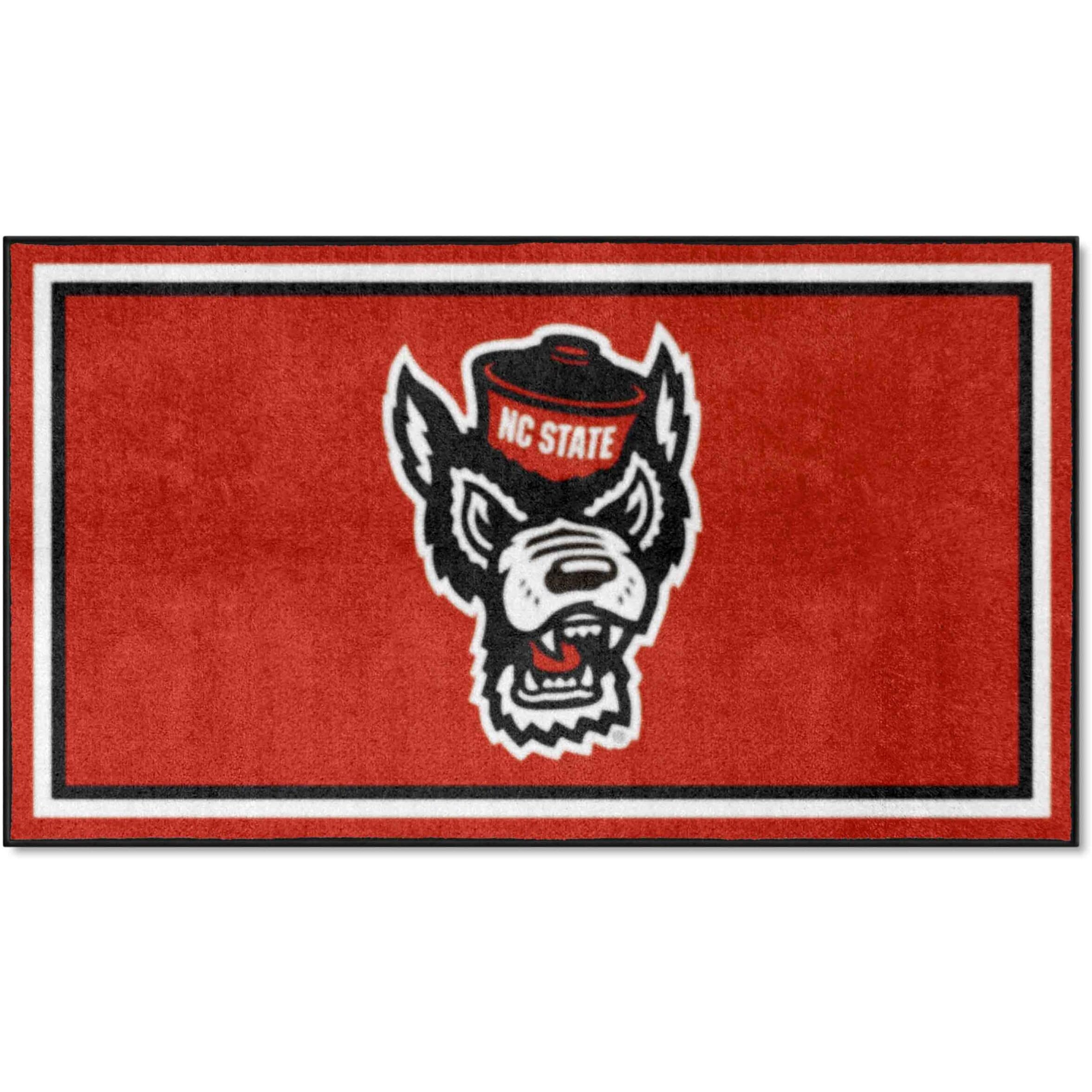 FANMATS 26882 NCAA NC State Wolfpack 3ft. x 5ft. Plush Area Rug | Sports Fan Area Rug, Home Decor Rug and Tailgating Mat