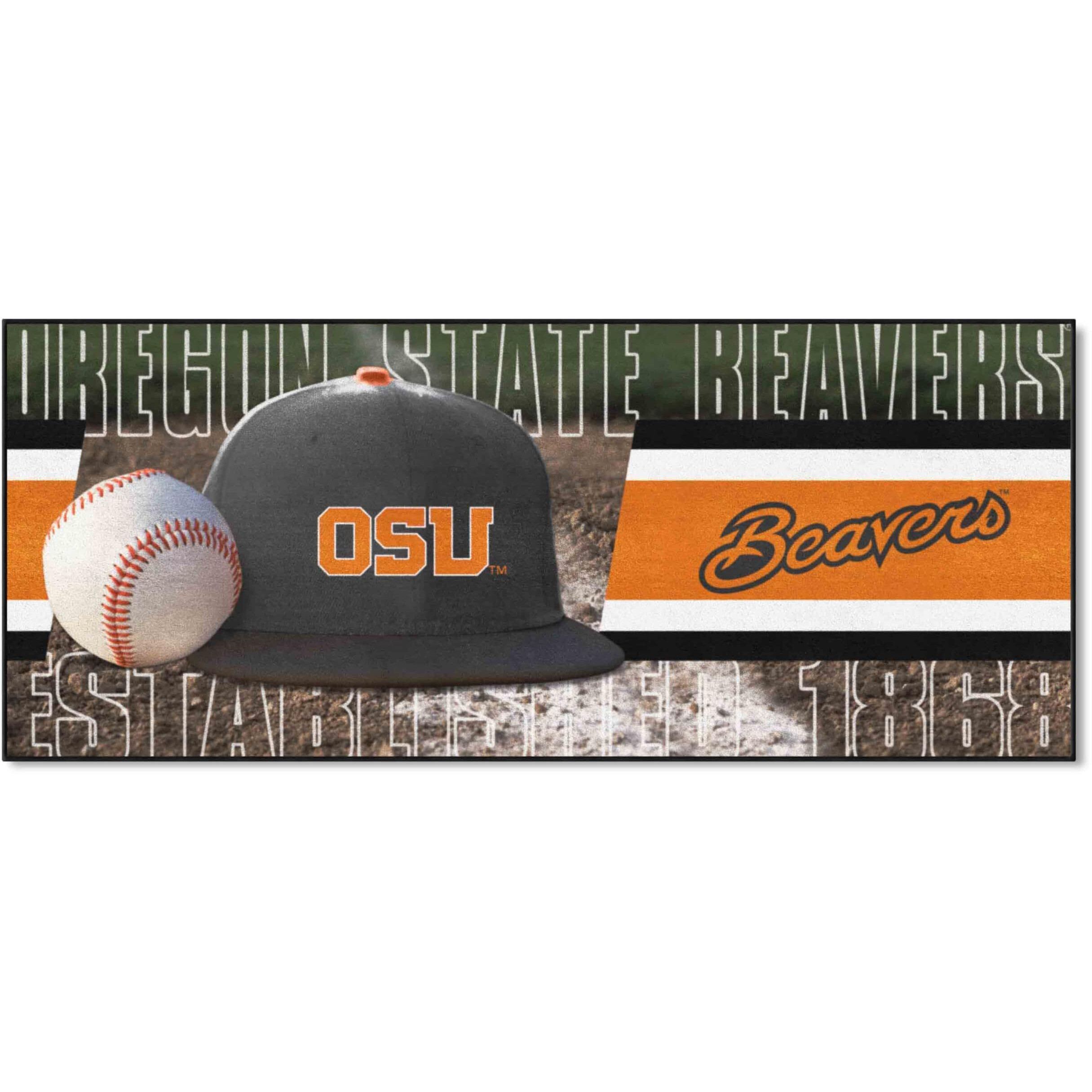 FANMATS 28014 NCAA - Oregon State Beavers Baseball Runner Rug - 30in. x 72in. | Sports Fan Area Rug Mat and Tailgating Mat