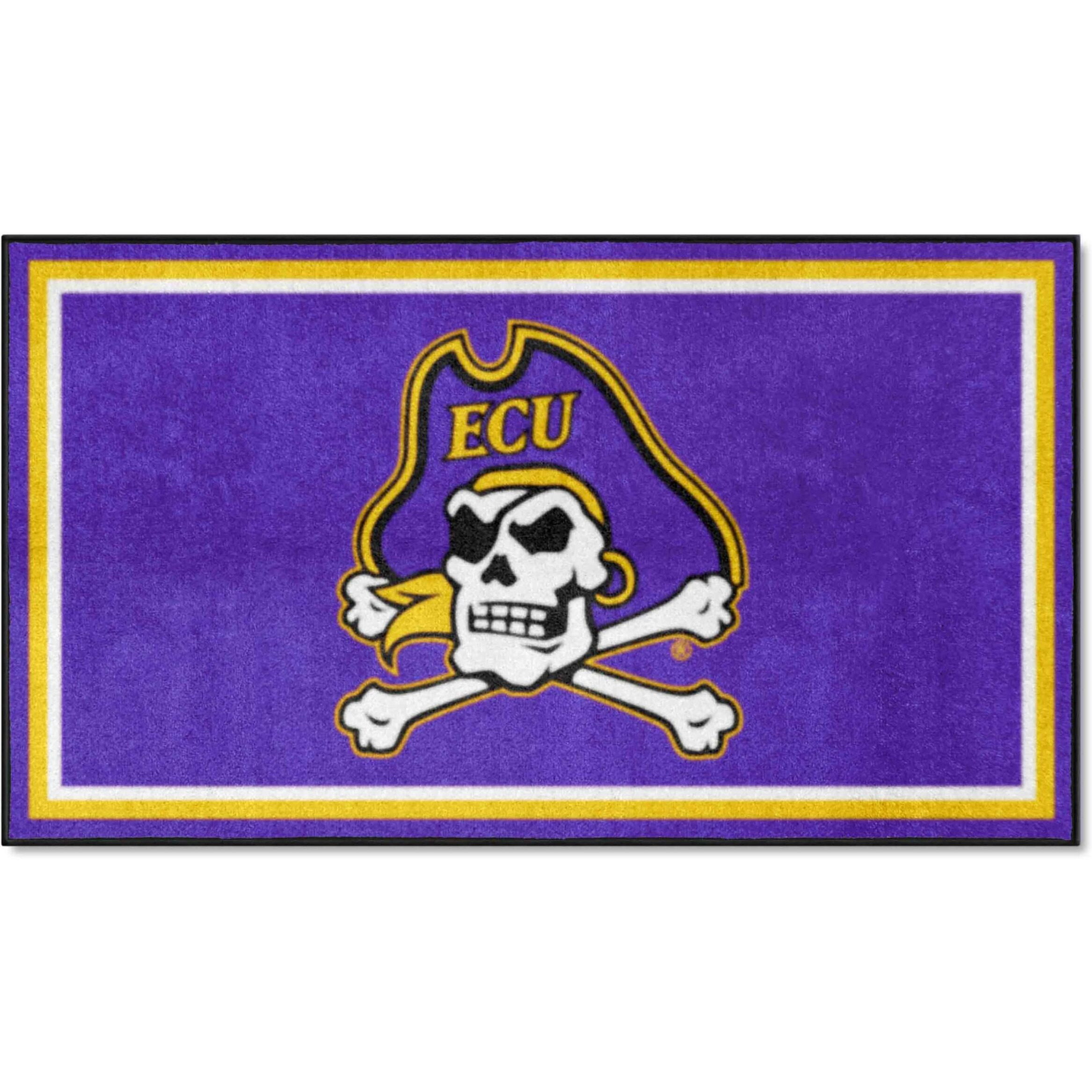 FANMATS 26914 NCAA East Carolina Pirates 3ft. x 5ft. Plush Area Rug | Sports Fan Area Rug, Home Decor Rug and Tailgating Mat