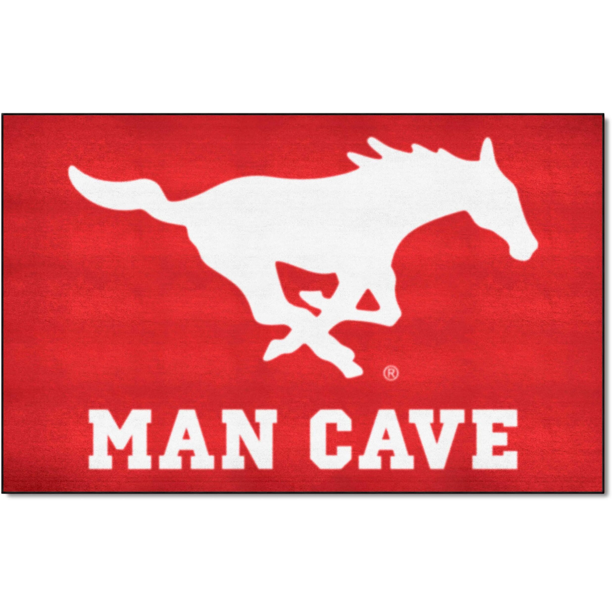 FANMATS 32699 SMU Man Cave UltiMat Rug - 5ft. x 8ft.