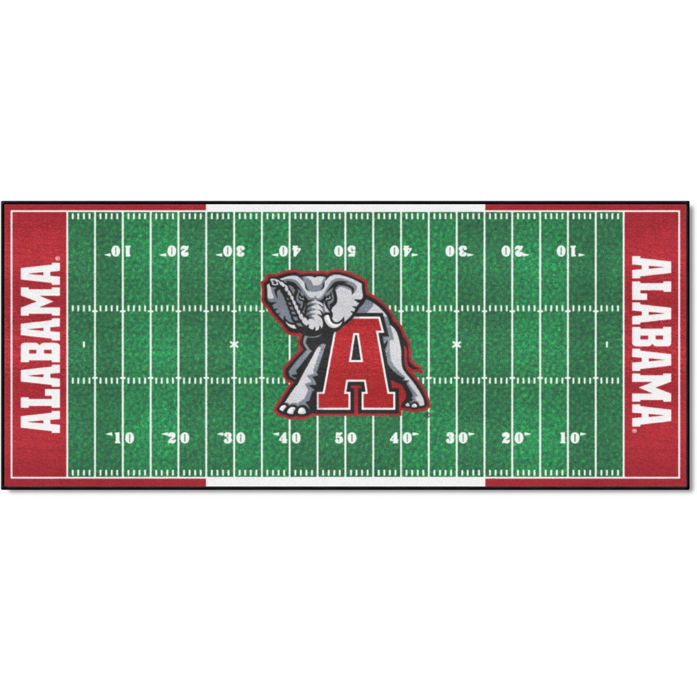 FANMATS 32756 NCAA - Alabama Crimson Tide Field Runner Mat - 30in. x 72in.