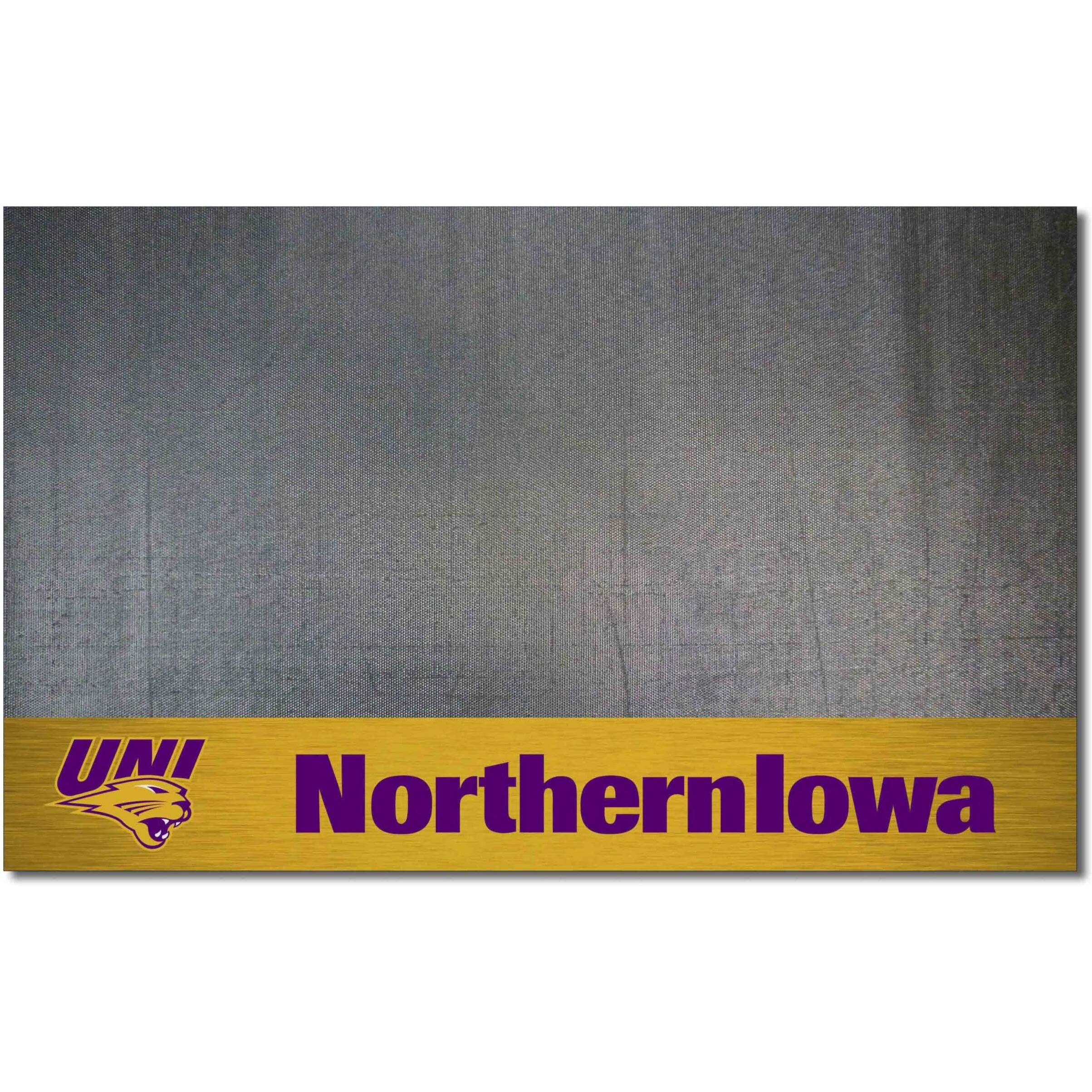 FANMATS 33663 University of Northern Iowa Vinyl Grill Mat - 26in. x 42in.