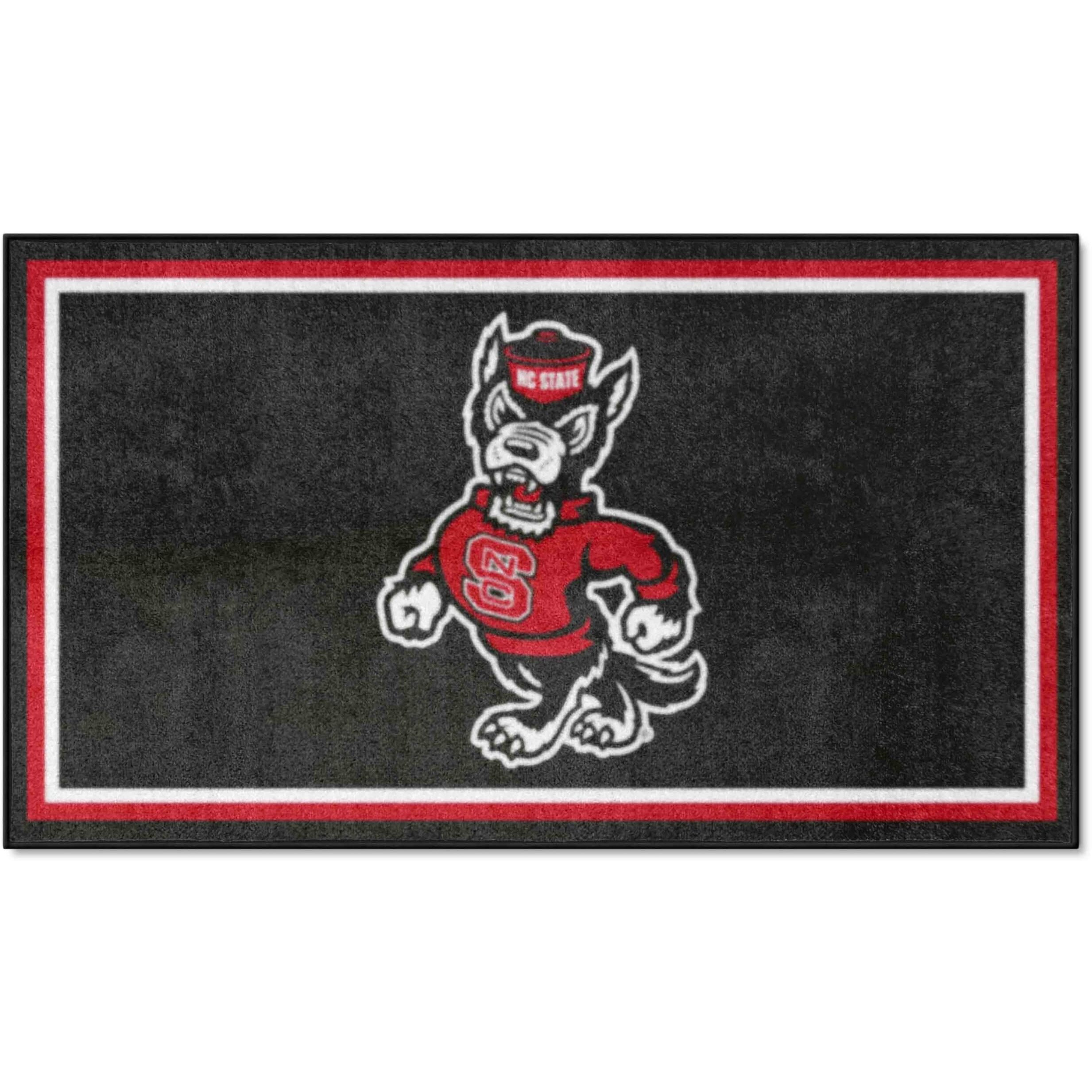 FANMATS 35779 NC State Wolfpack 3ft. x 5ft. Plush Area Rug