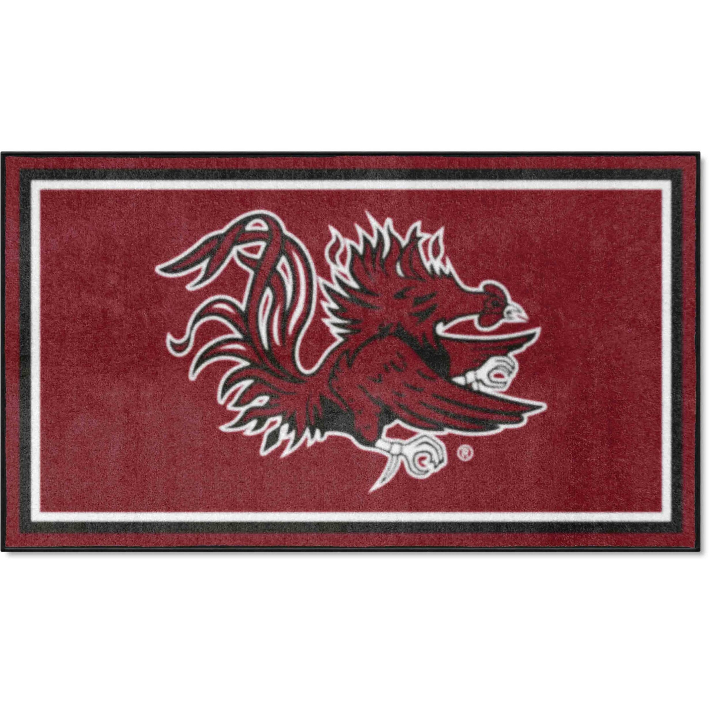 FANMATS 35829 South Carolina Gamecocks 3ft. x 5ft. Plush Area Rug