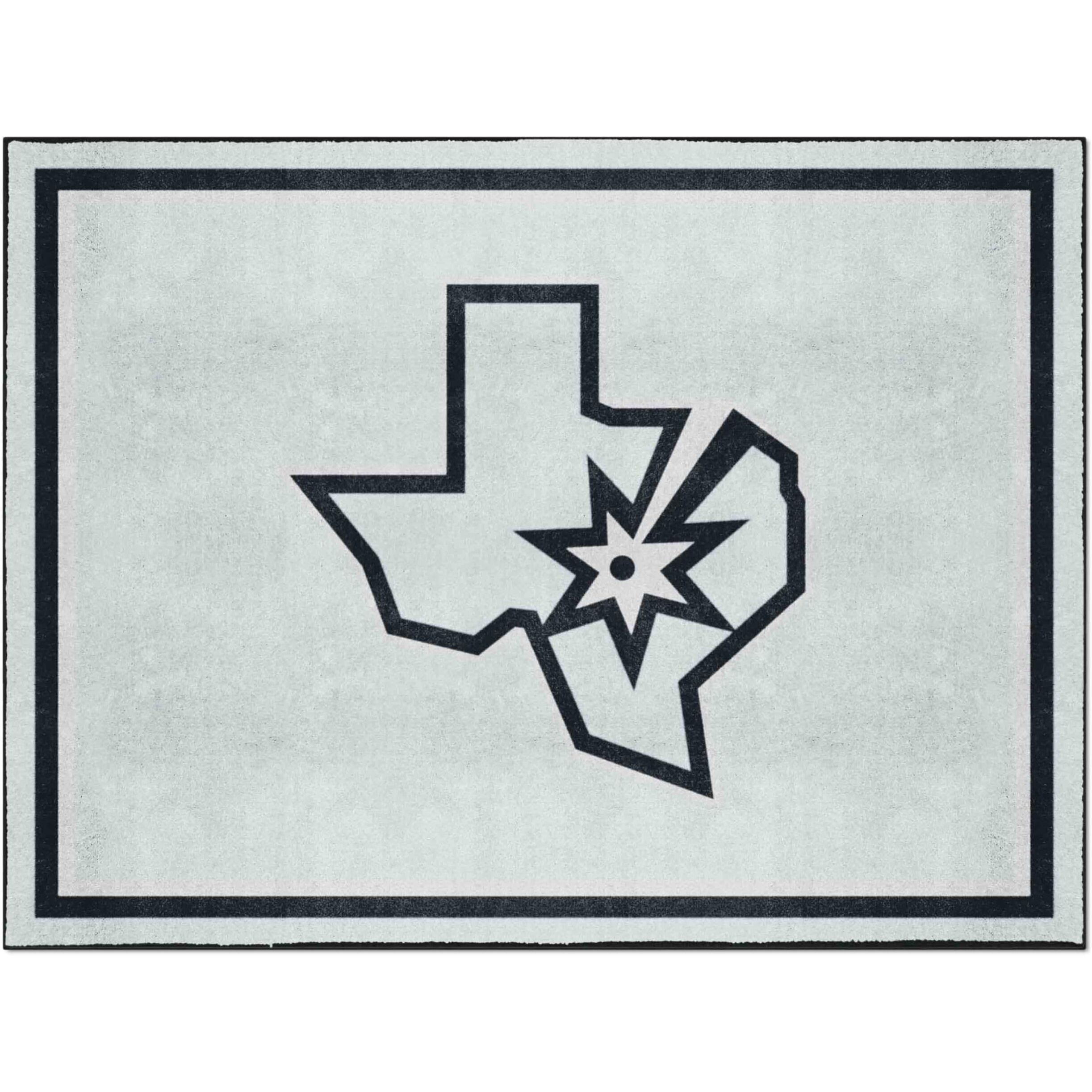 FANMATS 37106 San Antonio Spurs Ulti-Mat Rug - 5ft. x 8ft. | Sports Fan Area Rug, Home Decor Rug and Tailgating Mat