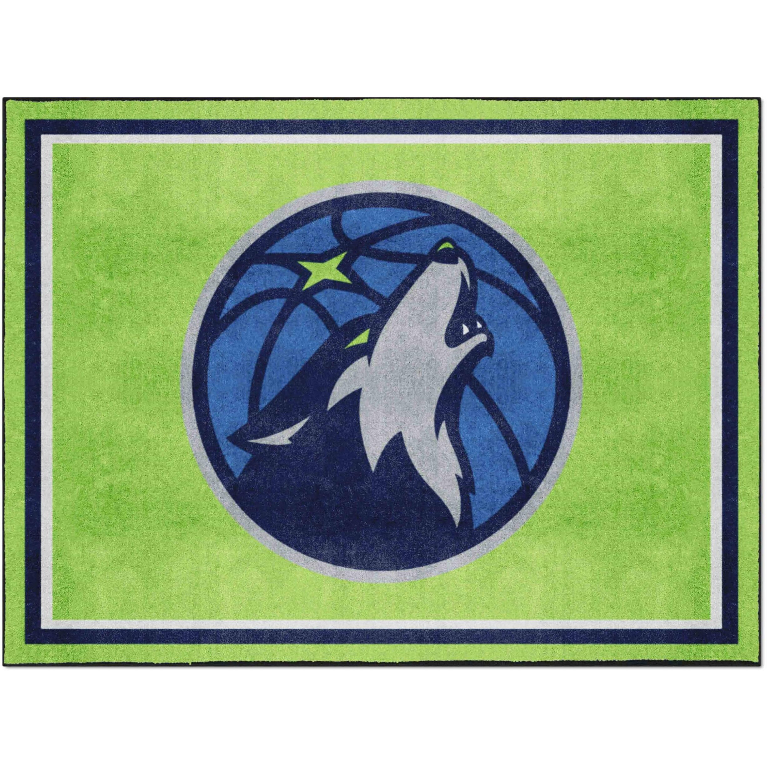 FANMATS 37018 Minnesota Timberwolves 4ft. x 6ft. Plush Area Rug