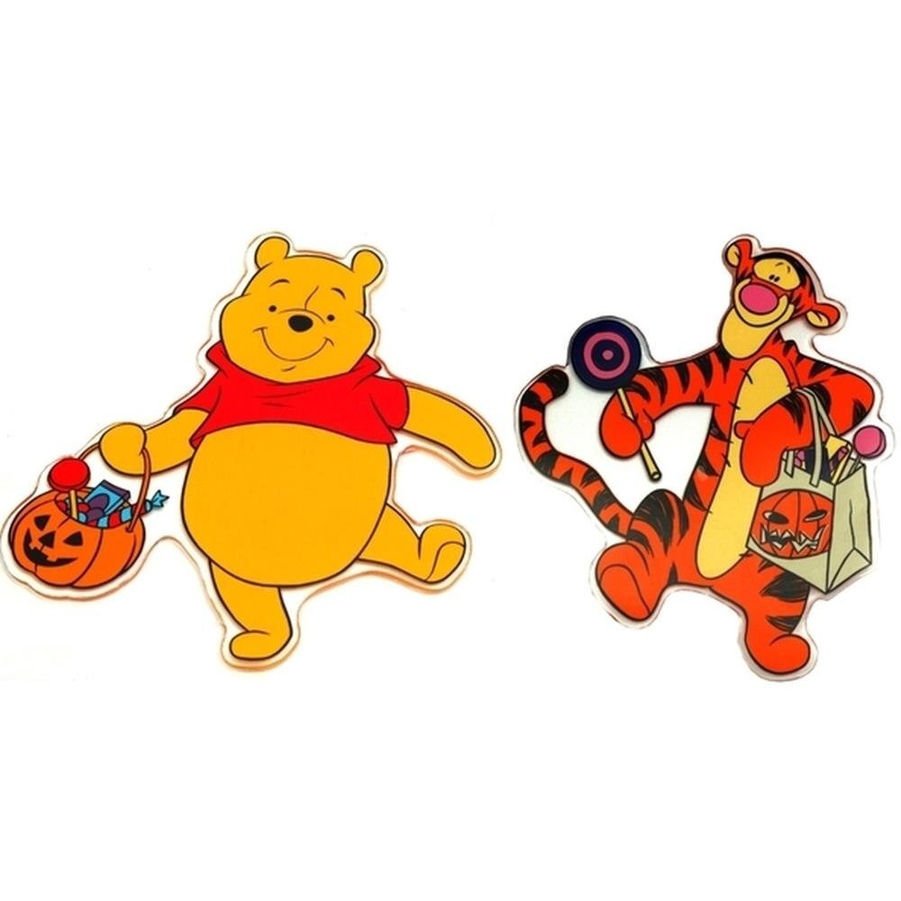 IWGAC Disney Pooh and Friends Halloween Window Jelz Set of 2