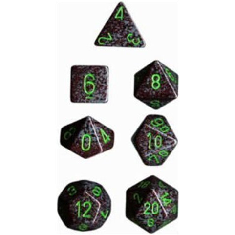 Polyhedral 7 Dice Set Speckled Earth CHX25310