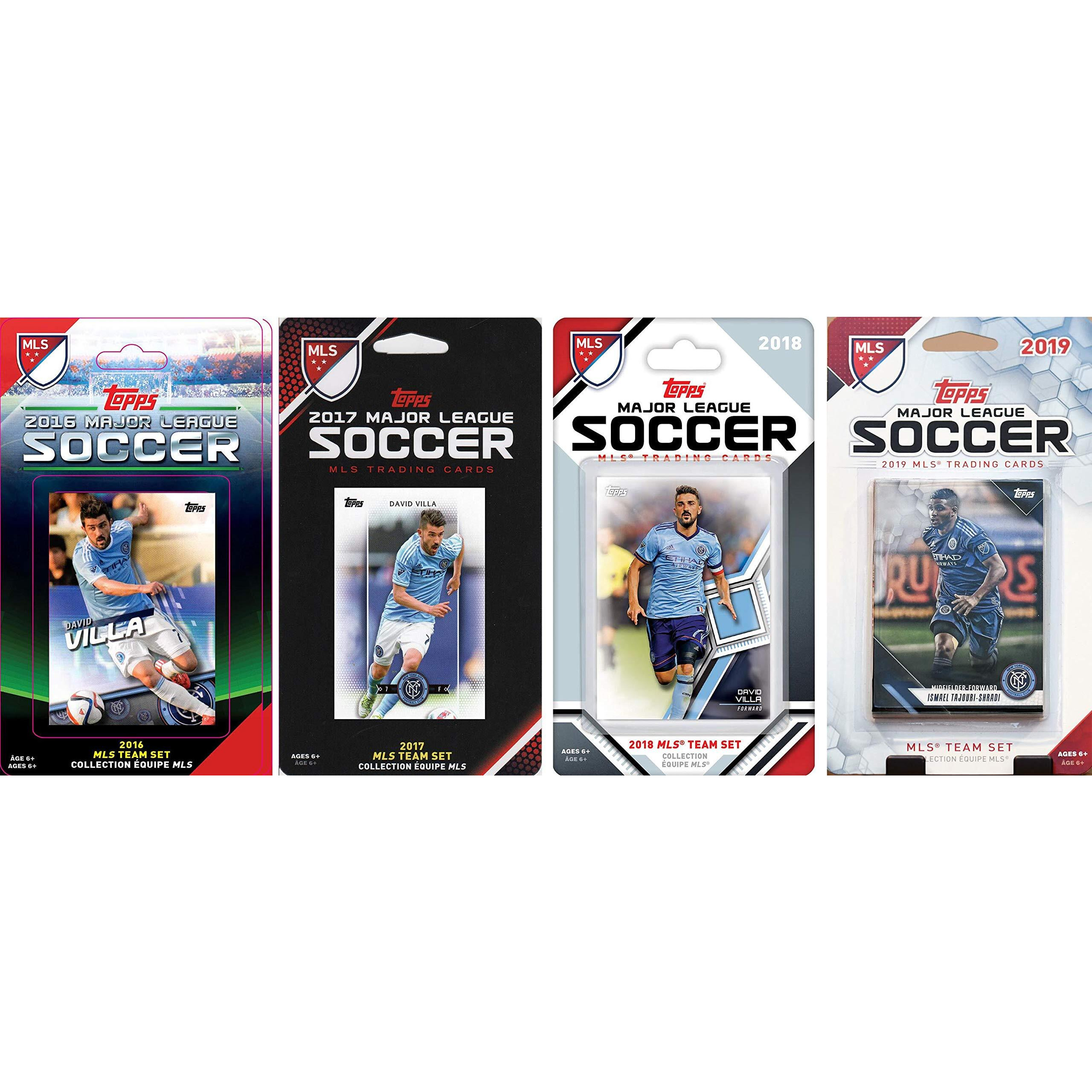 C & I Collectibles MLS New York City FC 4 Different Licensed Trading Card Team Sets