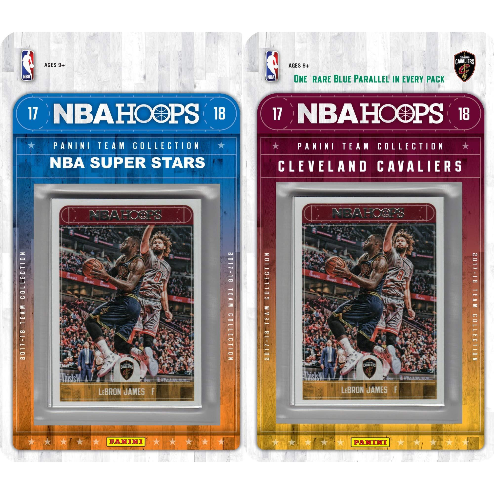 NBA Cleveland Cavaliers Licensed 2017-18 Hoops Team Set Plus 2017-18 Hoops All-Star Set