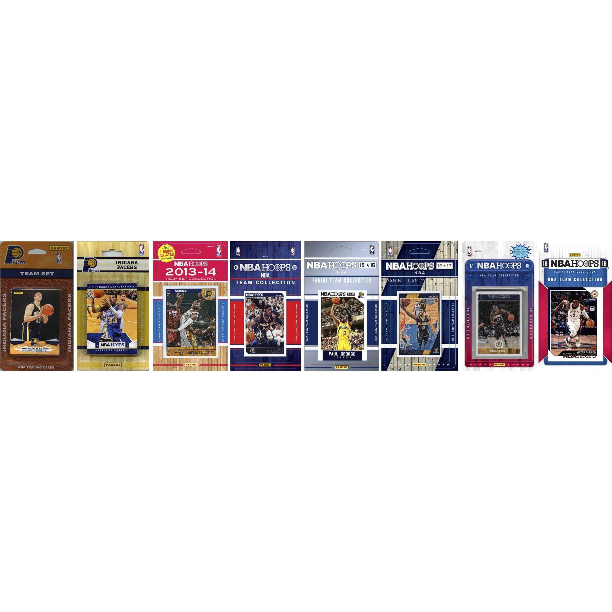 NBA Indiana Pacers 8 Different Licensed Trading Card Team Sets