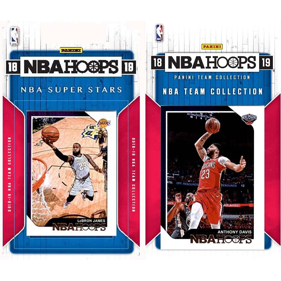 NBA New Orleans Pelicans Licensed 2018-19 Hoops Team Set Plus 2018-19 Hoops All-Star Set