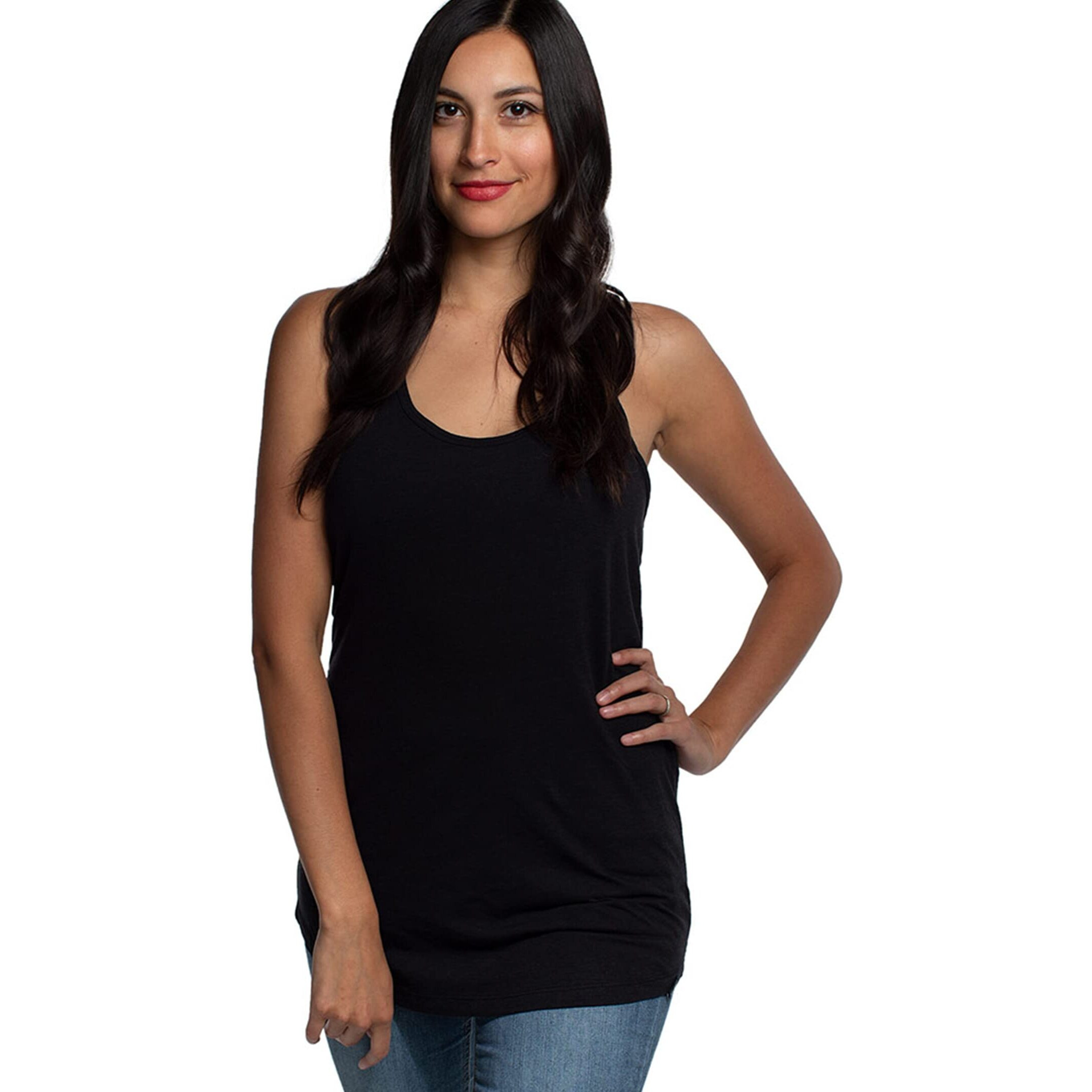 Cariloha Bamboo-Viscose Racer Tank - Soft Basic Tank Top for Women - X-Large - Black