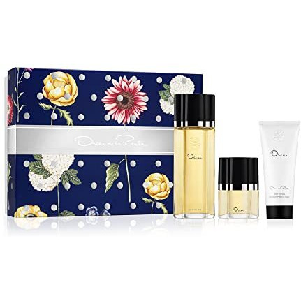 Oscar by Oscar de la Renta, Oscar Signature Collection, Eau de Toilette 3 Piece Gift Set for Women - Perfume Spray 3.4 Fl. Oz. & 1.0 Fl. Oz., and Body Lotion 3.4 Fl. Oz.