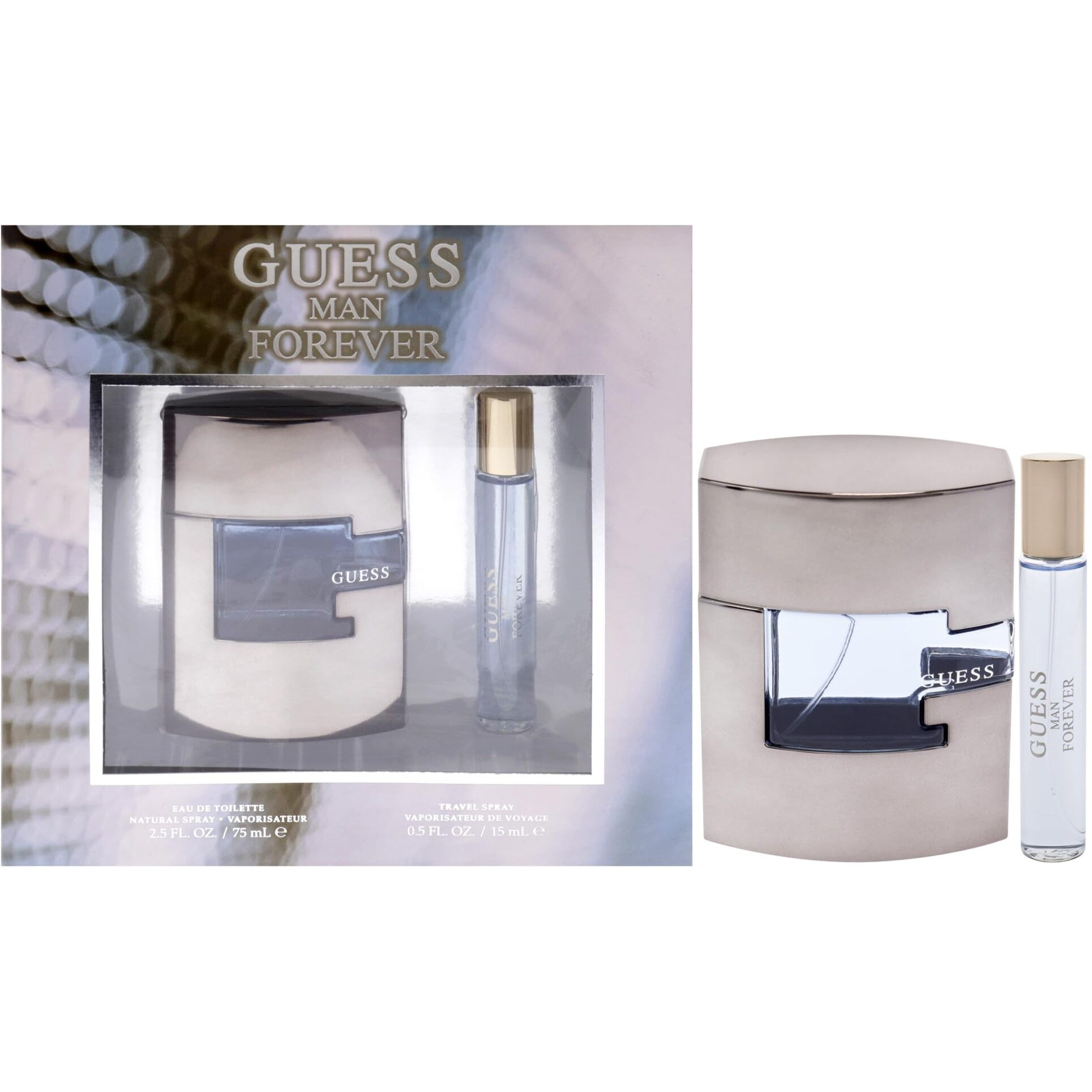 Guess Forever for Men - 2 Pc Gift Set 2.5oz EDT Spray, 0.5oz EDT Spray