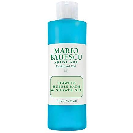 Mario Badescu Seaweed Bubble Bath & Shower Gel - 2-in-1 Daily Moisturizing Body Wash for Men and Women - Body Care Enriched with Marine-Like Fragrance - Revitalizes Skin from Head to Toe, 8 Fl Oz