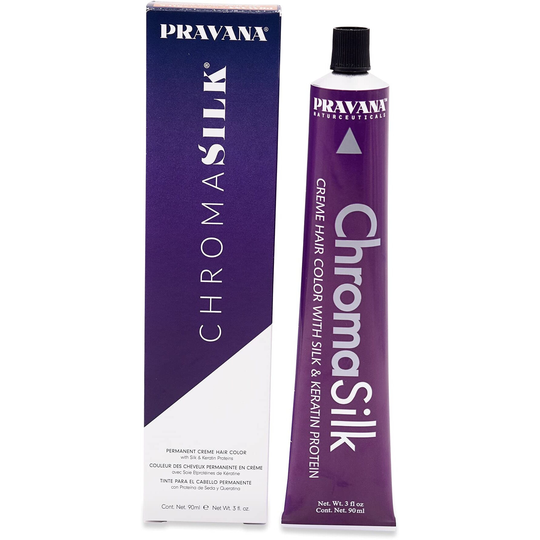 Pravana ChromaSilk Creme Hair Color - 6.22 Dark Intense Beige Blonde Hair Color Unisex 3 oz